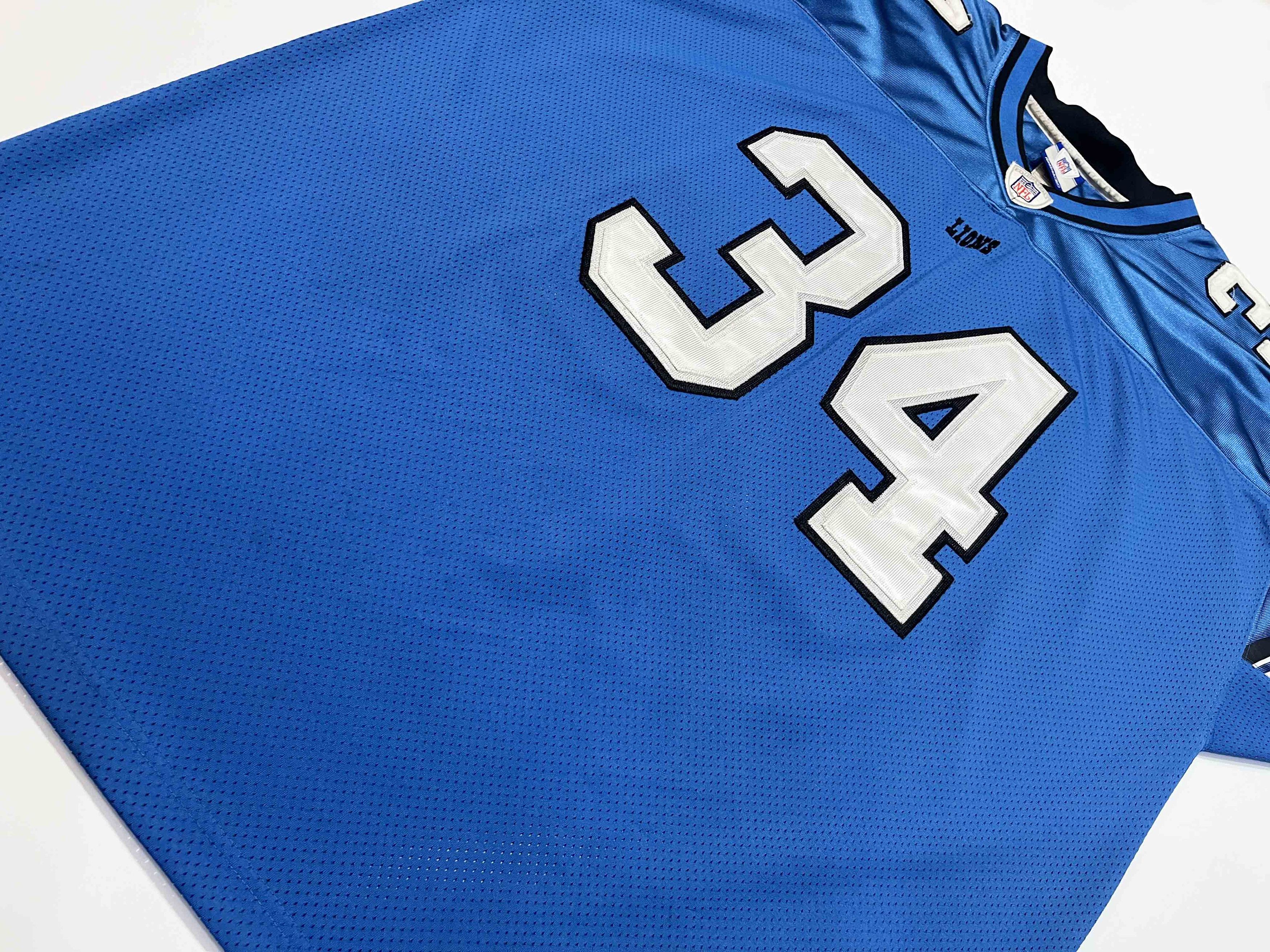 Reebok Reebok Authentic NFL Detroit Lions JONES #34 Football Jersey Size US XXL / EU 58 / 5 - 8 Thumbnail