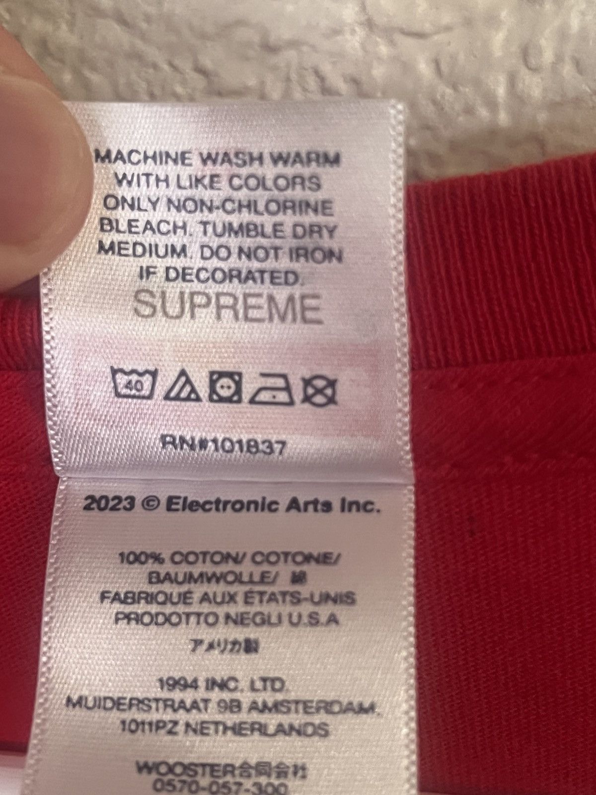 Supreme Supreme Fighter Tee Size US XL / EU 56 / 4 - 2 Thumbnail