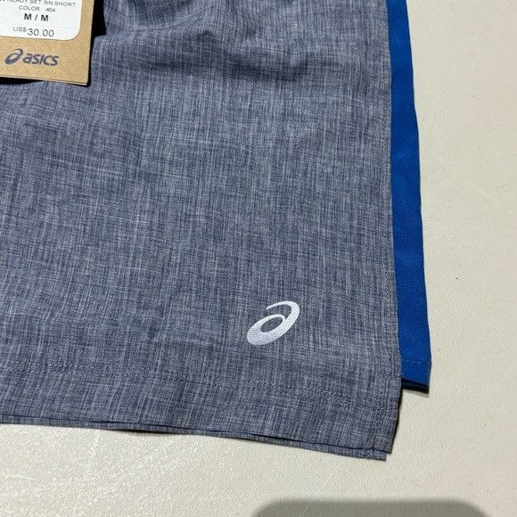 Asics NWT ASICS READY SET 3’ SHORTS PEACOAT HEATHER/LAKE DRIVE M Size 26" / US 2 / IT 38 - 5 Thumbnail