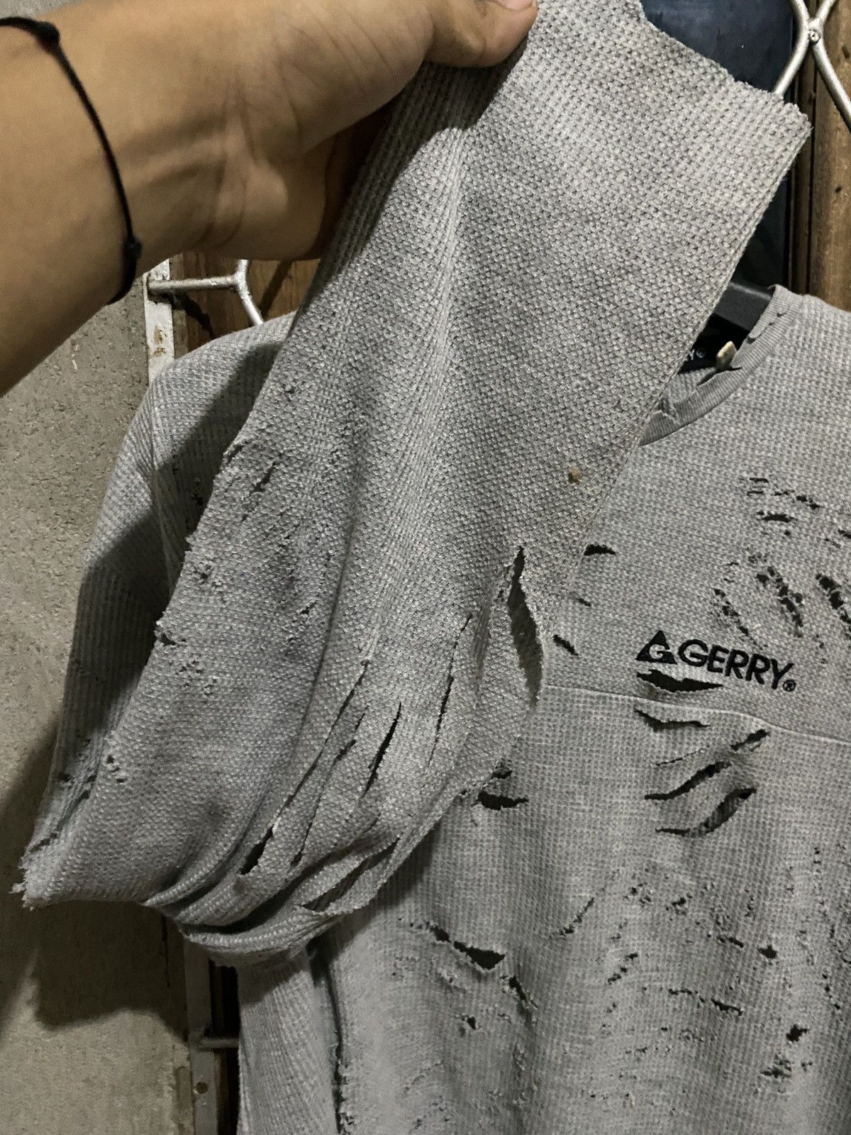 14th Addiction × If Six Was Nine × Le Grande Bleu (L.G.B.) Longsleeve Gerry Distressed Size US L / EU 52-54 / 3 - 6 Thumbnail