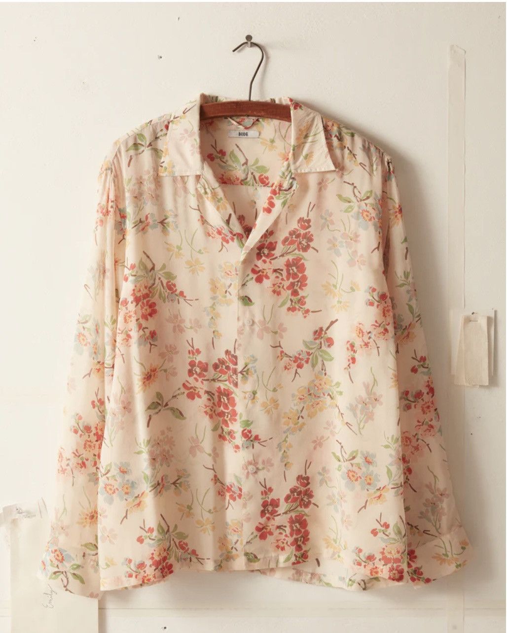 Bode Bode Flowering Crabapple Long Sleeve Shirt | Grailed