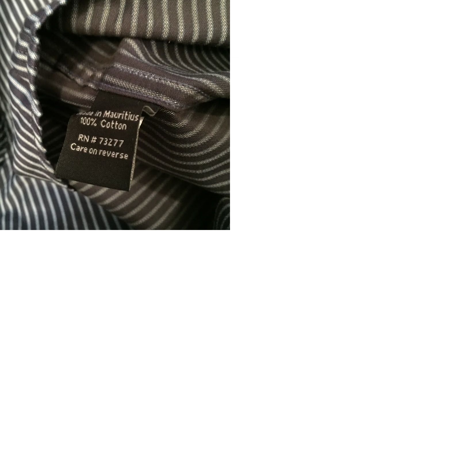 Apt. 9 Apt 9 Shirt Mens Small Blue Striped Long Sleeve Button Up New Size US S / EU 44-46 / 1 - 9 Thumbnail