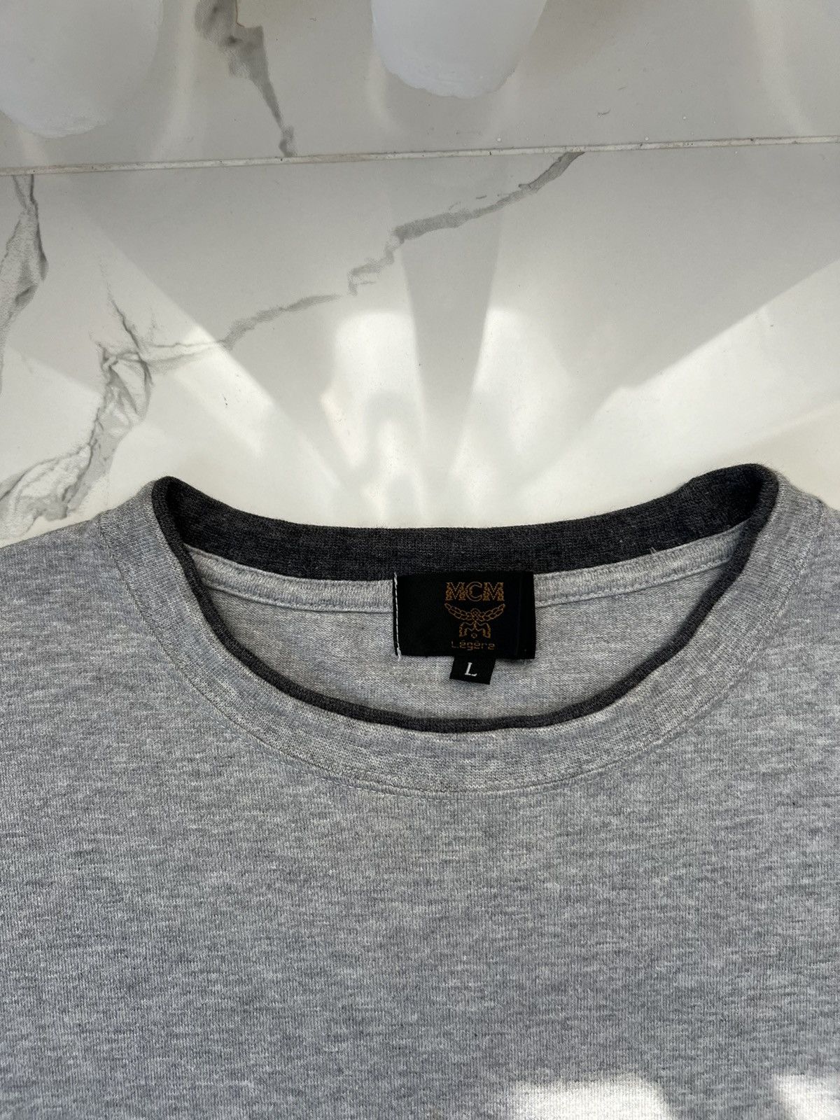MCM × Vintage 90's MCM LEGERE RETRO POCKET LOGO Y2K TEE AVANT-GARDE Size US L / EU 52-54 / 3 - 3 Thumbnail