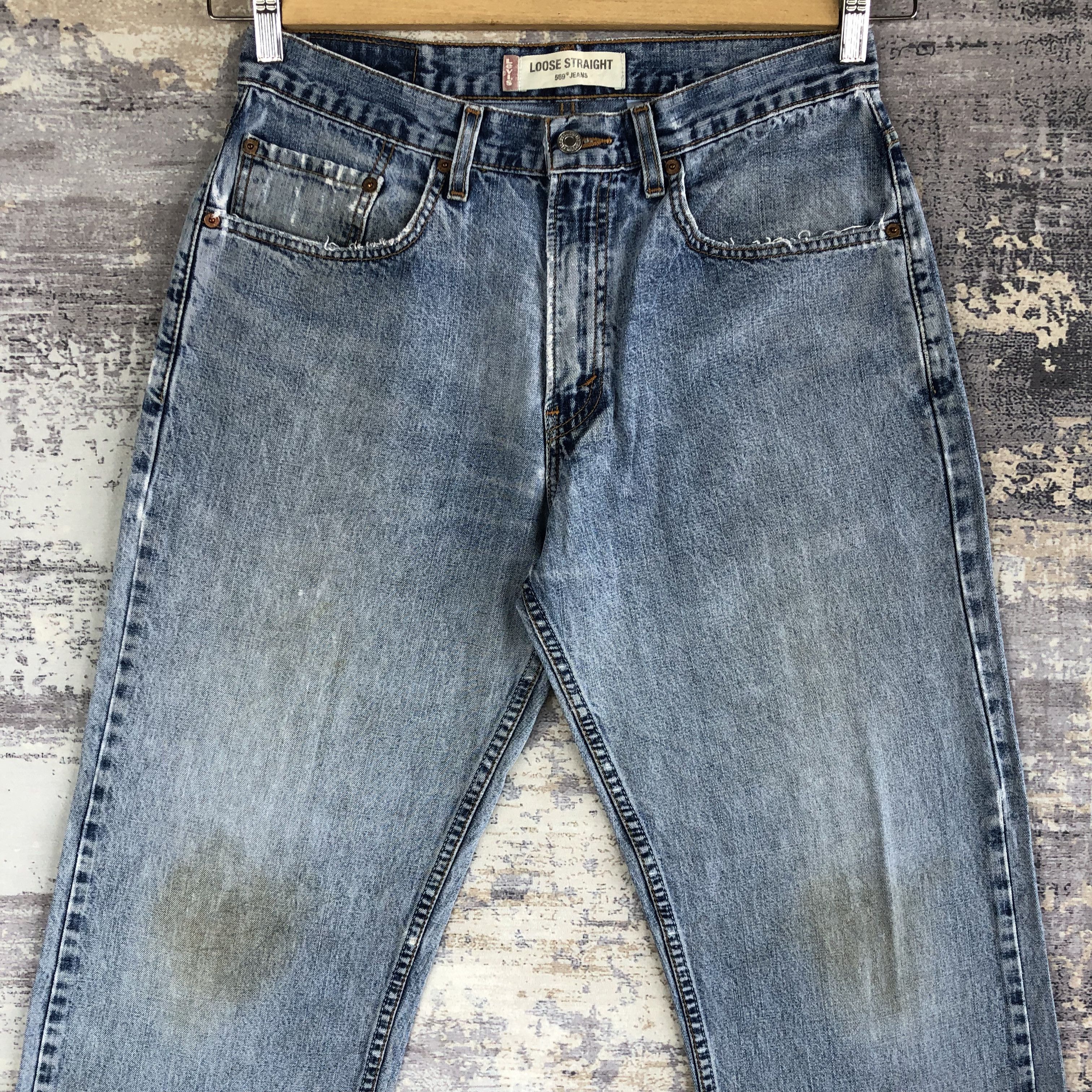 Levi's Vintage Baggy Levis Sun Faded Jeans Levi's Distressed Denim Size US 30 / EU 46 - 3 Thumbnail