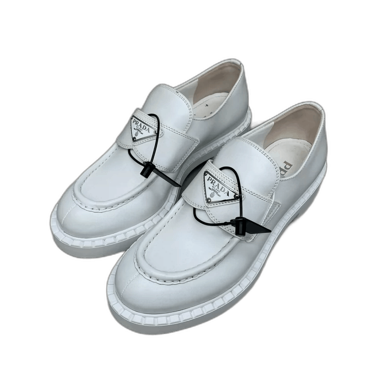 Prada Prada White Loafers Size 36.5 Size US 6 / IT 36 - 1 Thumbnail