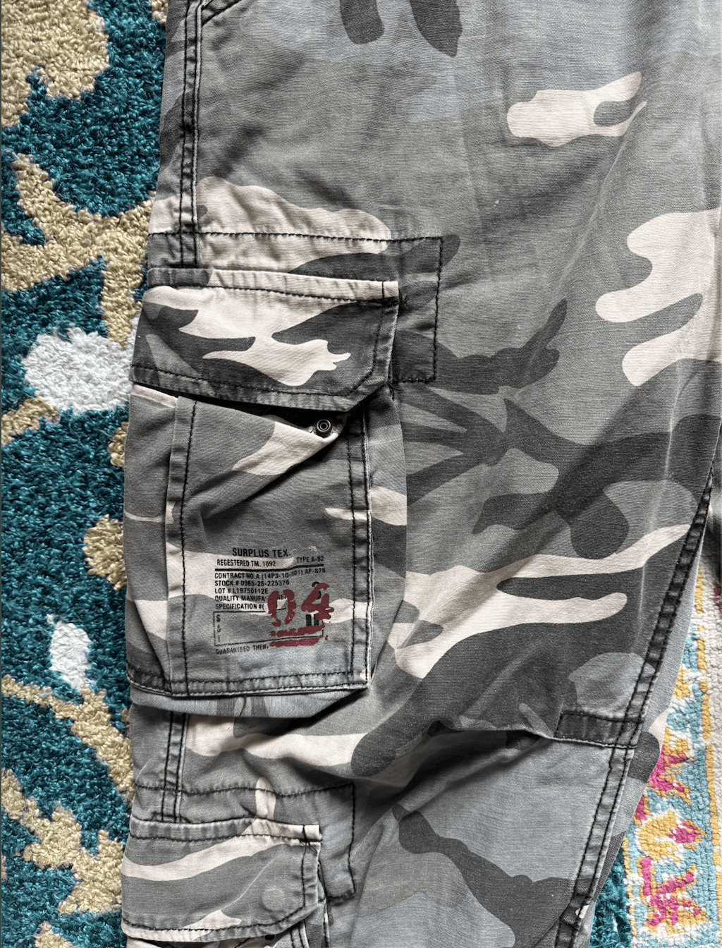 Other Vintage Airborne Milsurp Camo Cargo Pants Size US 35 - 8 Thumbnail