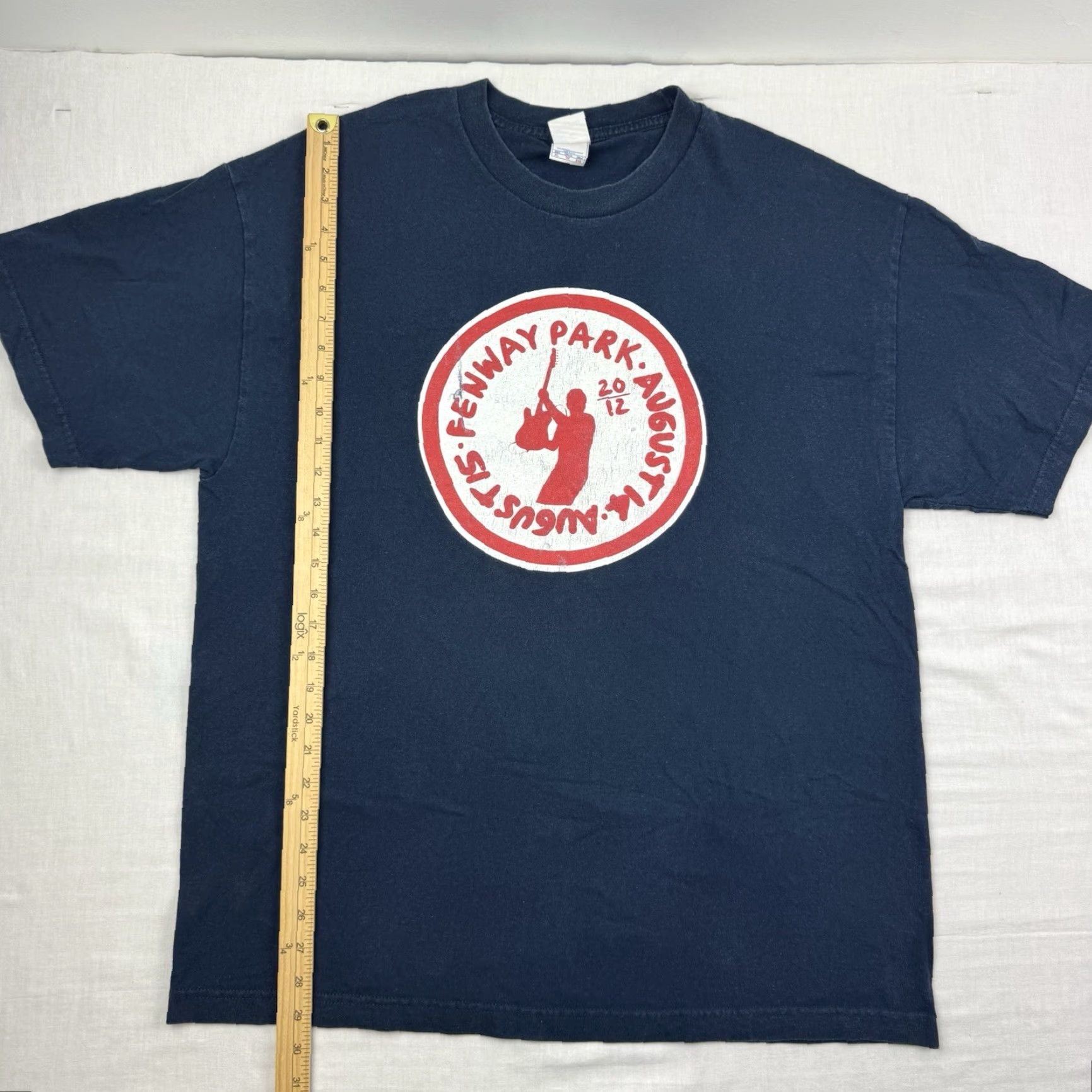 Vintage VINTAGE Bruce Springsteen E Street Band T-Shirt Adult XL Blue 2012 Fenway Park Rock Band Mens Size US XL / EU 56 / 4 - 4 Thumbnail