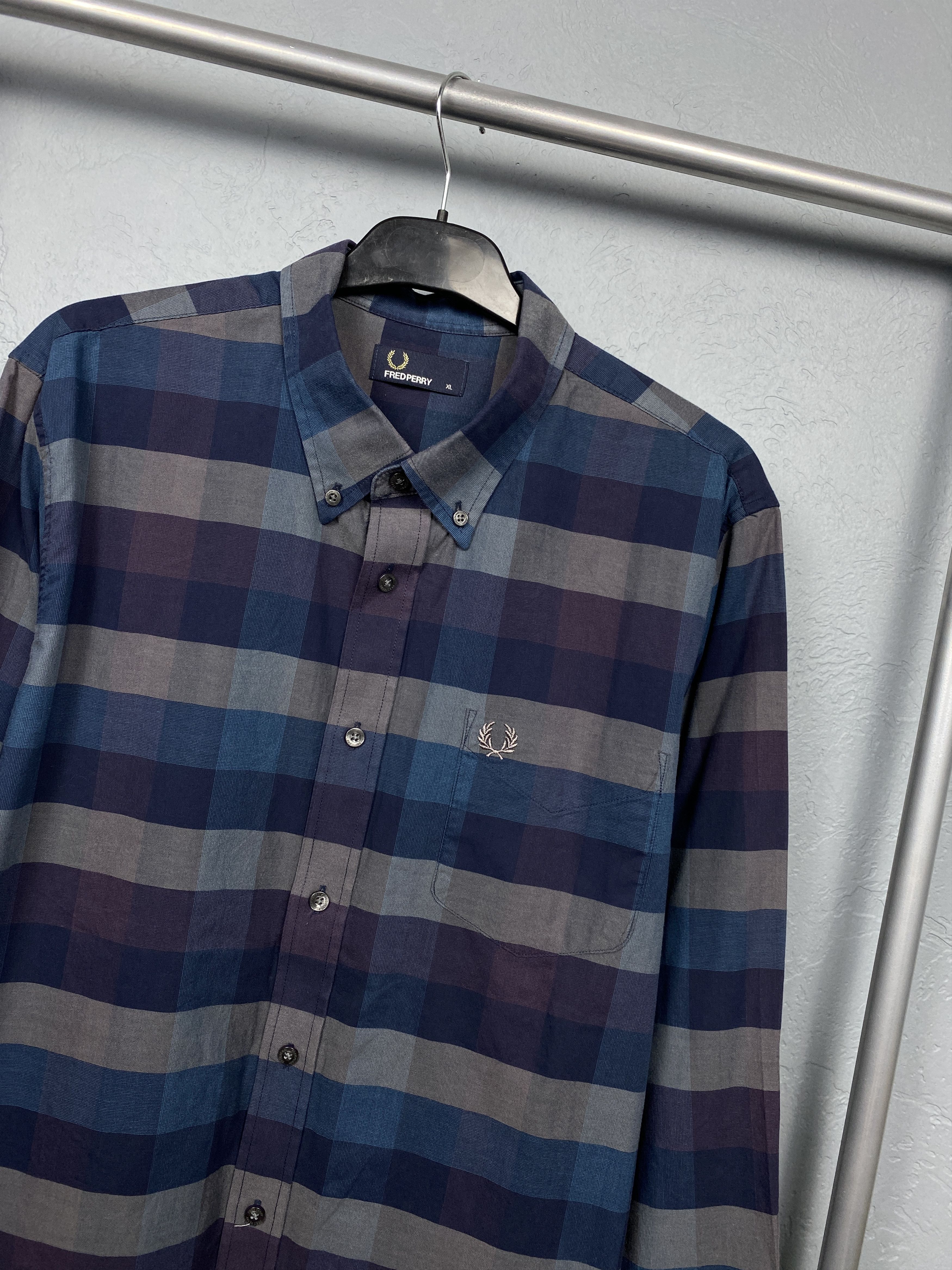 Fred Perry Fred Perry Vintage Mens Long Sleeve Shirt Size US XL / EU 56 / 4 - 2 Thumbnail