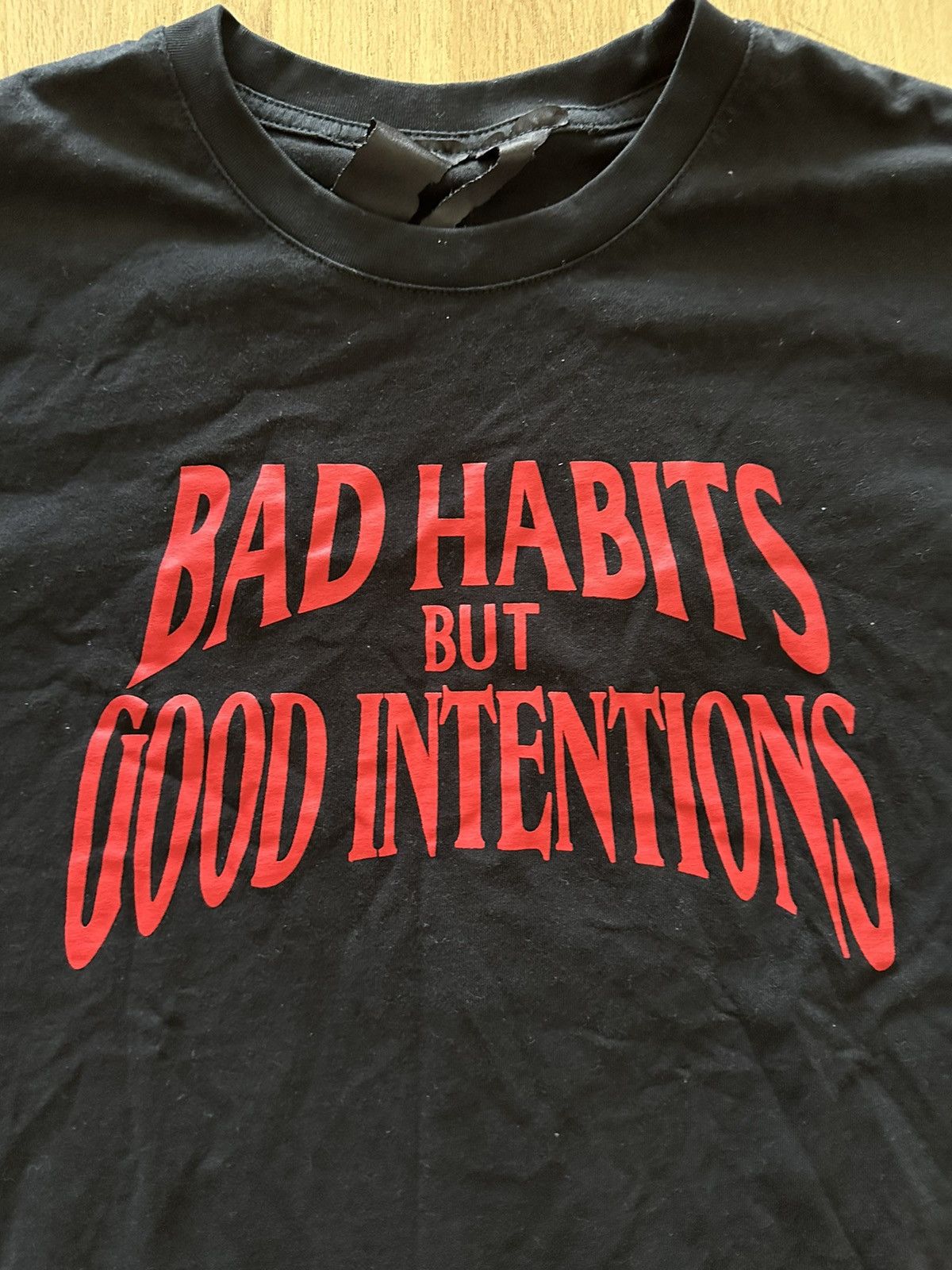 Rap Tees × Vlone VLONE x Bad Habits But Good Intentions Authentic Size XL Size US XL / EU 56 / 4 - 3 Thumbnail