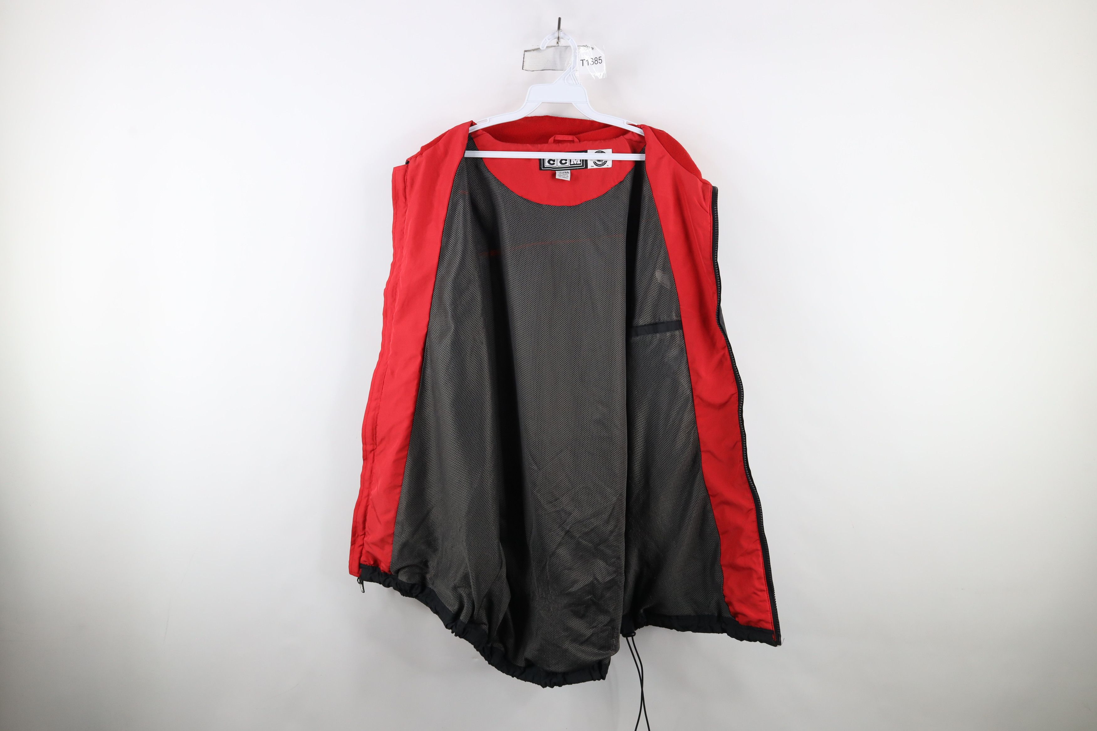 Vintage Vintage CCM Detroit Red Wings Hockey Full Zip Jacket Black Size US XL / EU 56 / 4 - 11 Thumbnail