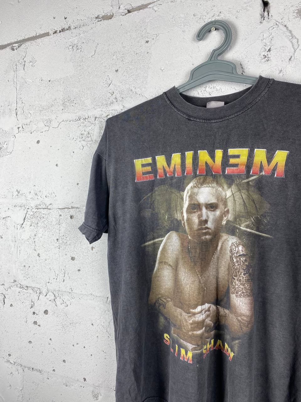 Eminem × Rap Tees × Vintage Vintage Eminem Slim Shady Faded T Shirt Size US M / EU 48-50 / 2 - 2 Thumbnail