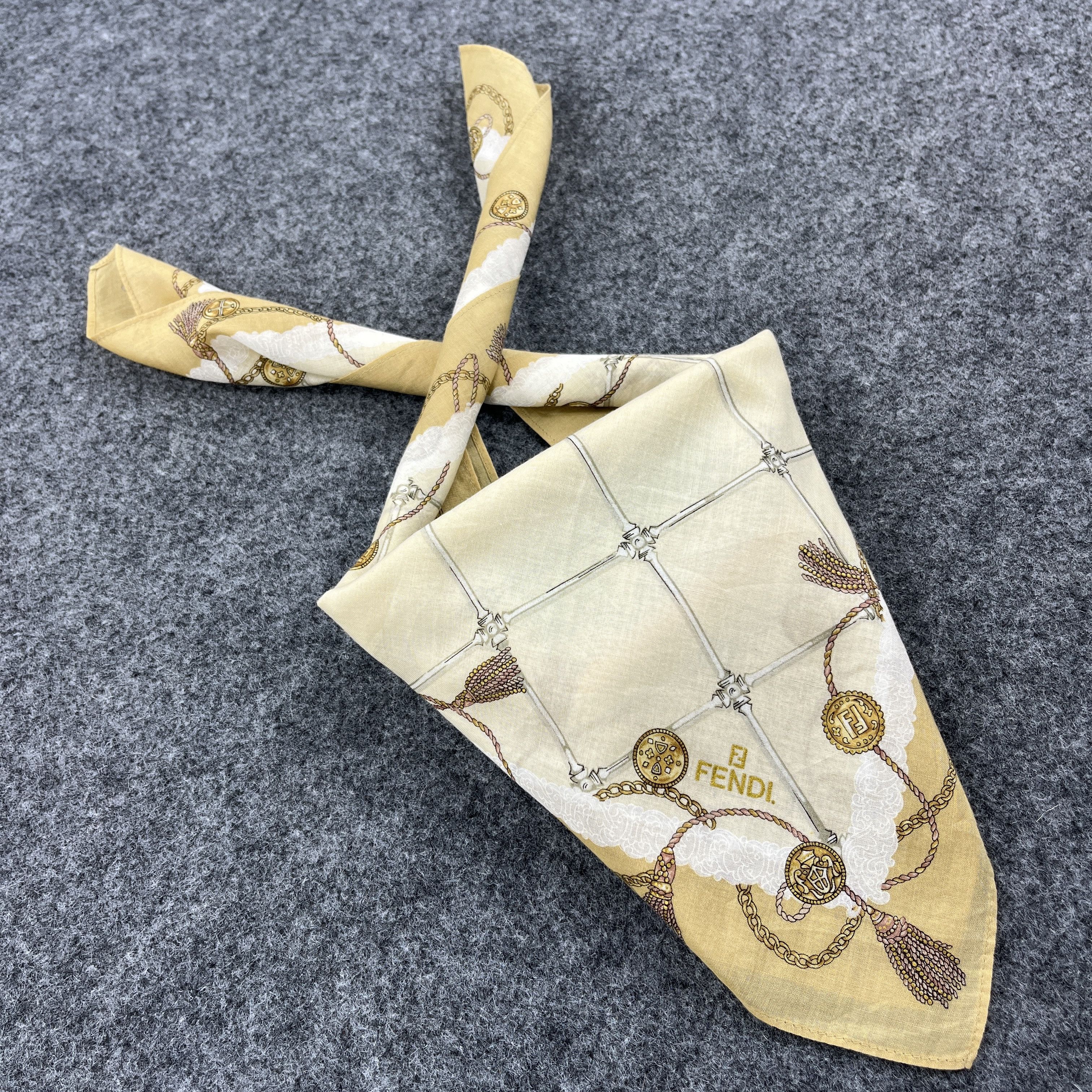 Vintage Vintage Fendi Handkerchief / Bandana / Neckerchief B814 Size ONE SIZE - 9 Thumbnail