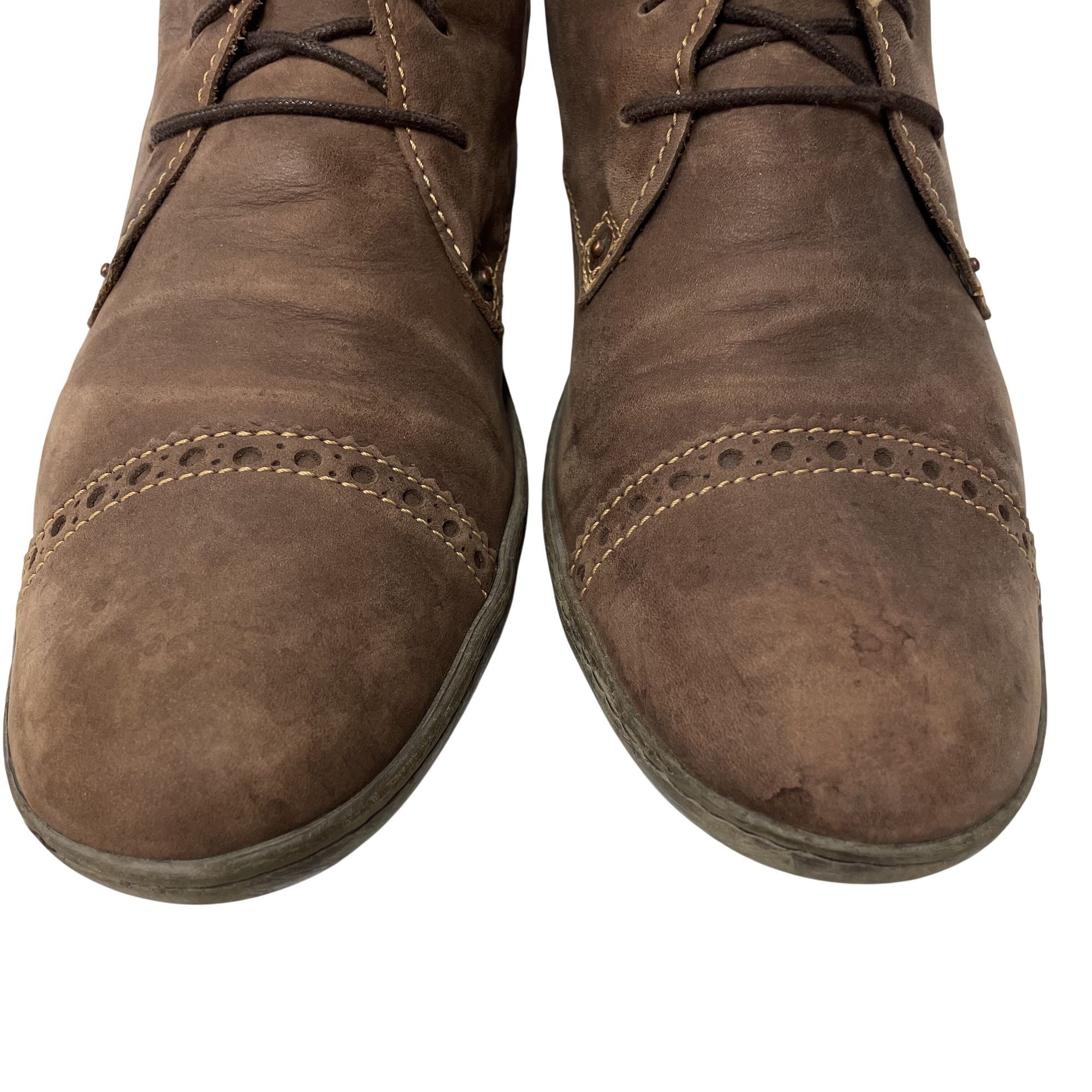 Levi's Vtg Levi's Brown Leather Cap Toe Casual Ankle Boots Size US 11 / EU 44 - 7 Thumbnail