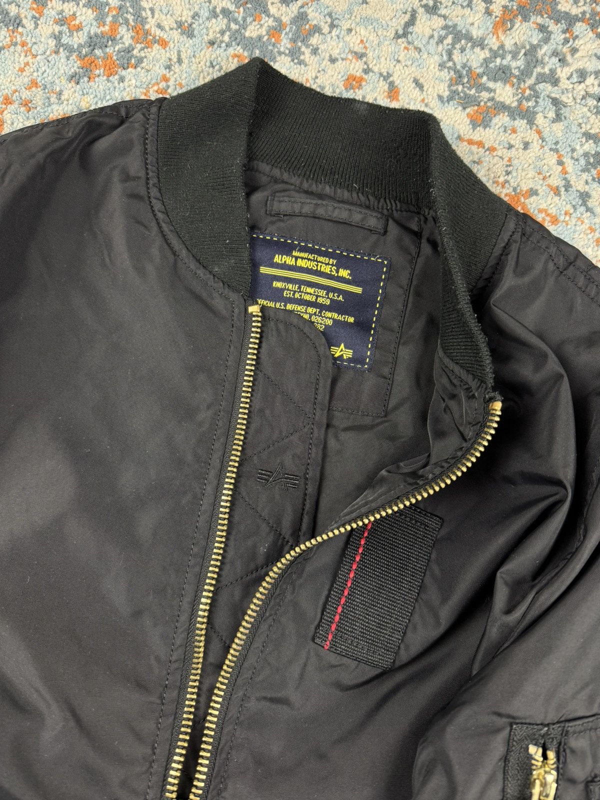 Alpha Industries Vintage Y2K Alpha Industries MA-1 nylon bomber jacket flight Size US M / EU 48-50 / 2 - 9 Thumbnail