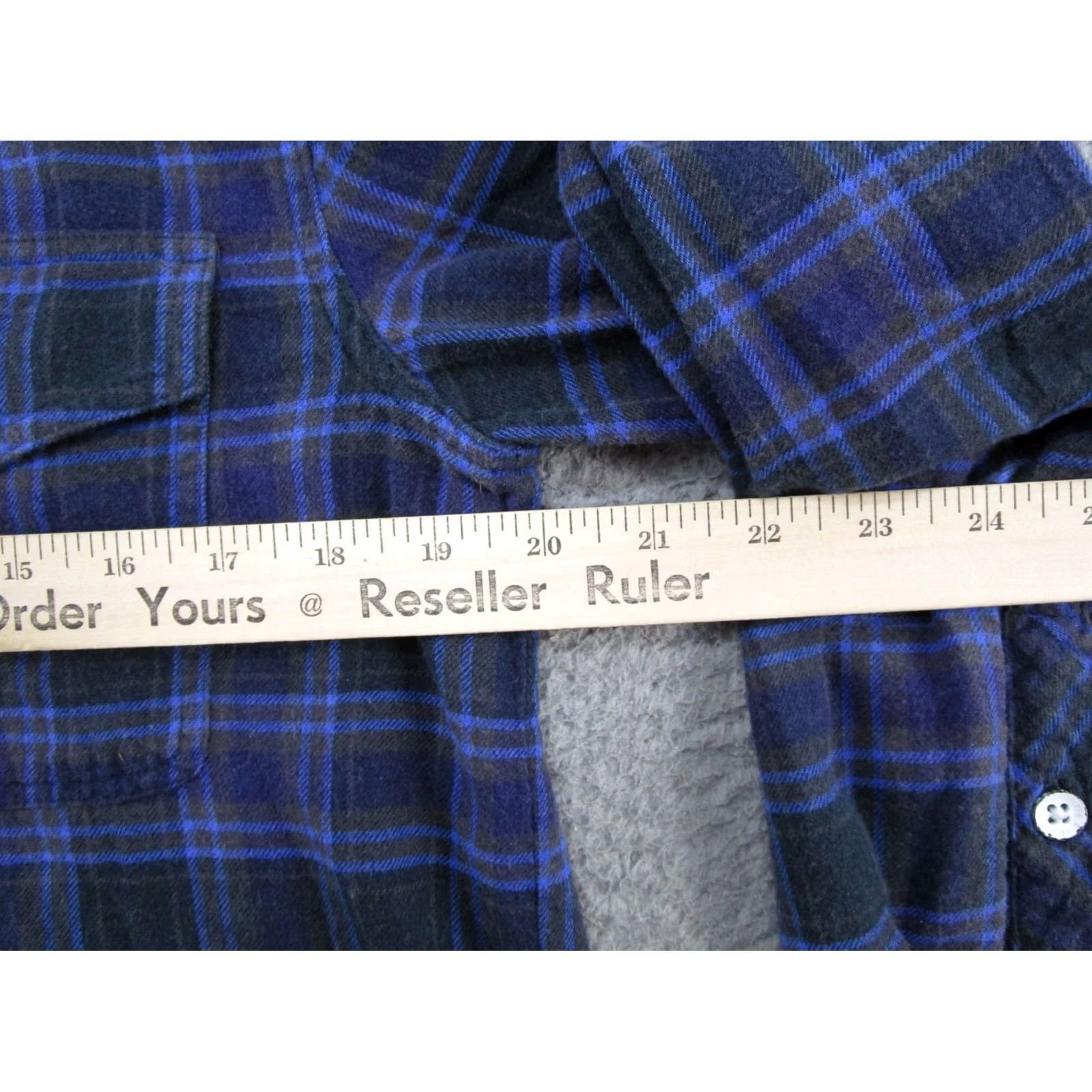 Rag & Bone RAG & BONE Blue Plaid Flannel Button-Down Long Sleeve Shirt S Women Pocket Front Button-Up Casual Vintage: No 100% Cotton, Regular Fit Size S / US 4 / IT 40 - 5 Thumbnail