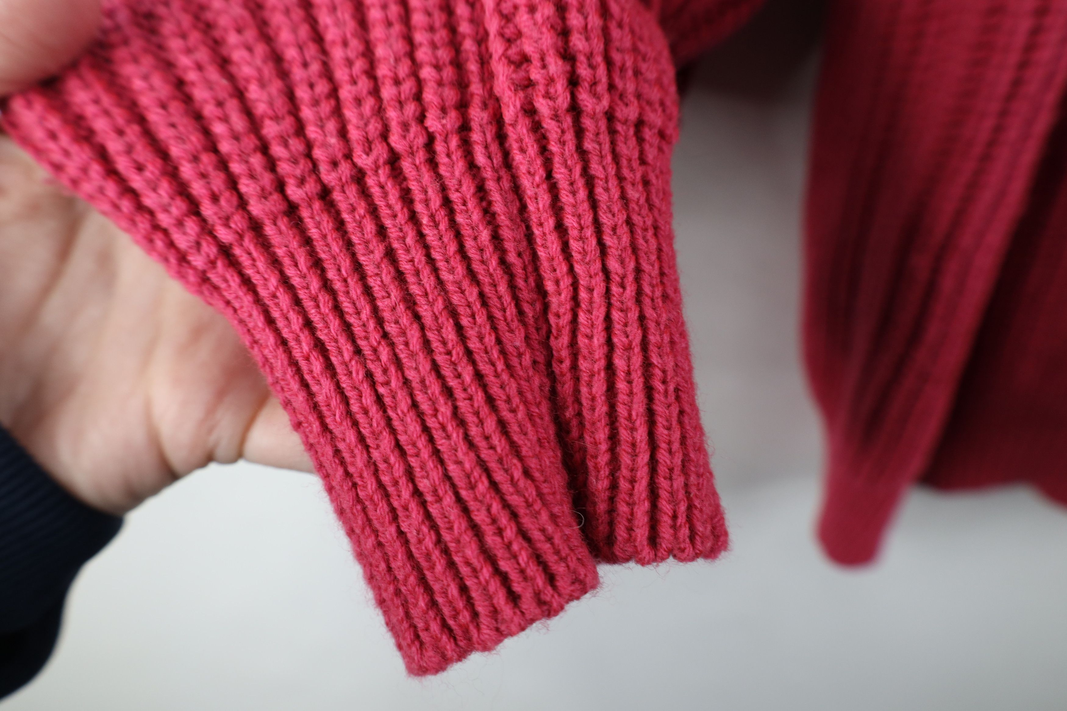 Vintage Vintage 80s 90s Streetwear Ribbed Knit Crewneck Sweater Size US XL / EU 56 / 4 - 5 Thumbnail