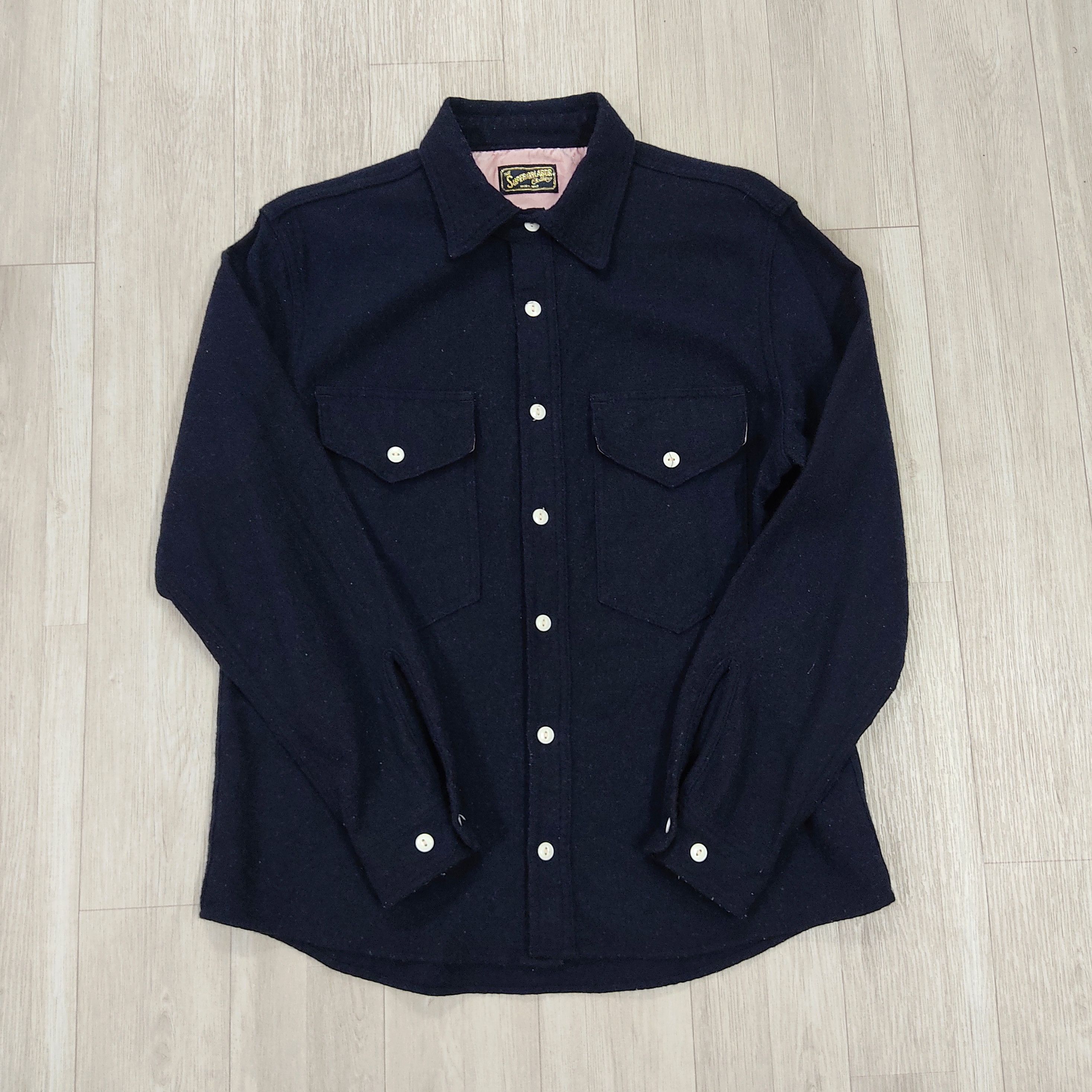 The Superior Labor The Superior Labor Wool Nylon Light Shirt Jacket Size US M / EU 48-50 / 2 - 5 Thumbnail