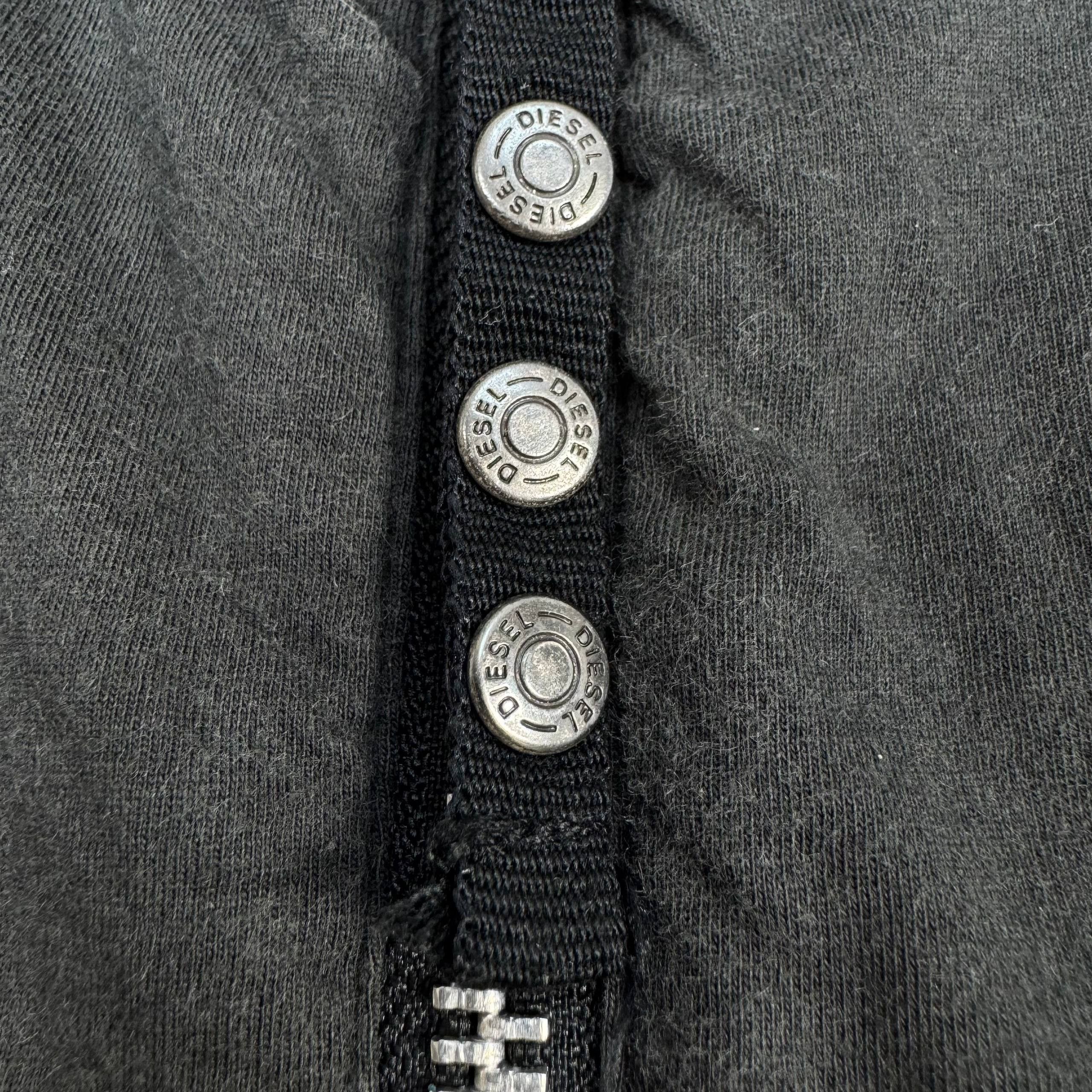 Diesel Diesel Full Zip Hoodie Black Grey Womens Size M Size M / US 6-8 / IT 42-44 - 5 Thumbnail