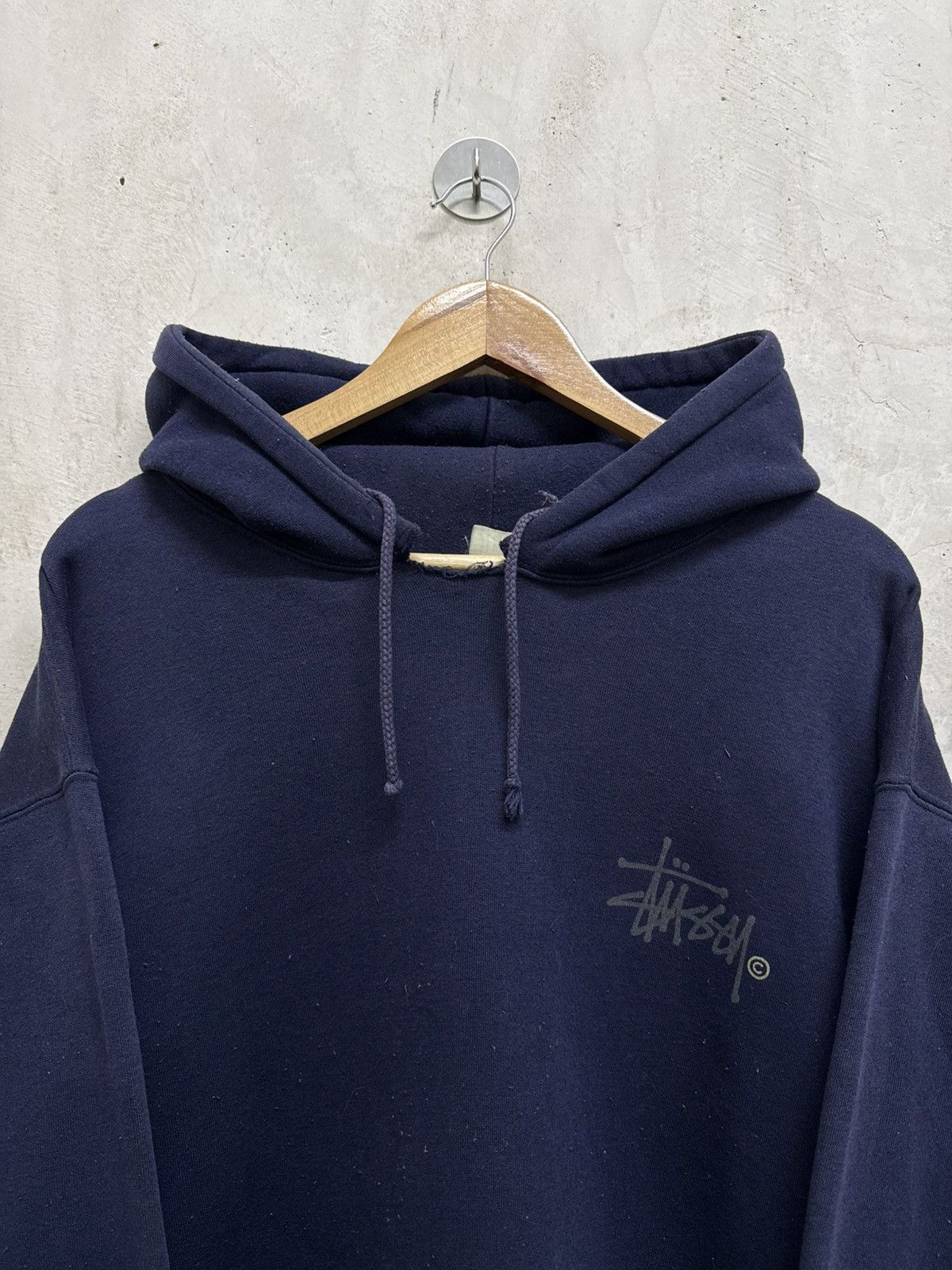 Stussy Vintage 90s Faded Stussy Signature Hoodie Size US XL / EU 56 / 4 - 5 Thumbnail
