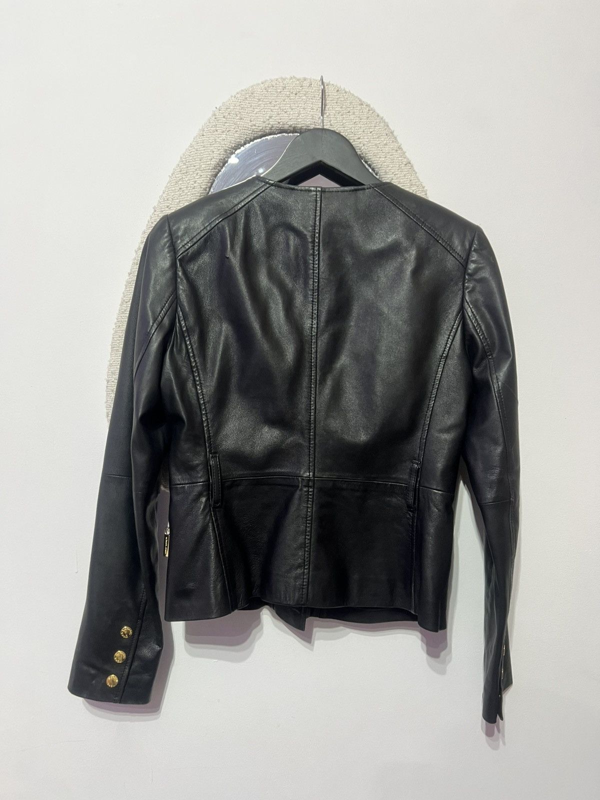 Michael Kors Michael Kors Leather Jacket Size S / US 4 / IT 40 - 3 Thumbnail