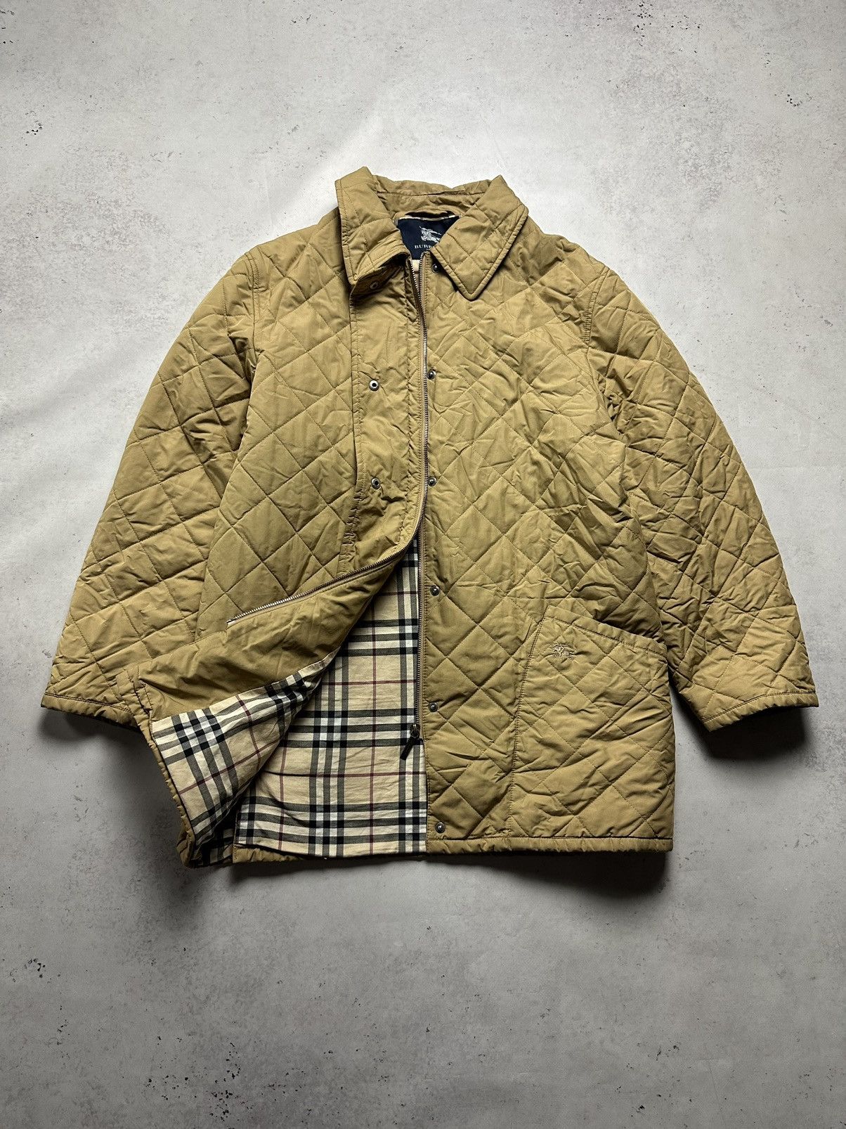 Burberry × Vintage Vintage Burberry Nova Check Plaid Filled Jacket L Size US L / EU 52-54 / 3 - 1 Thumbnail