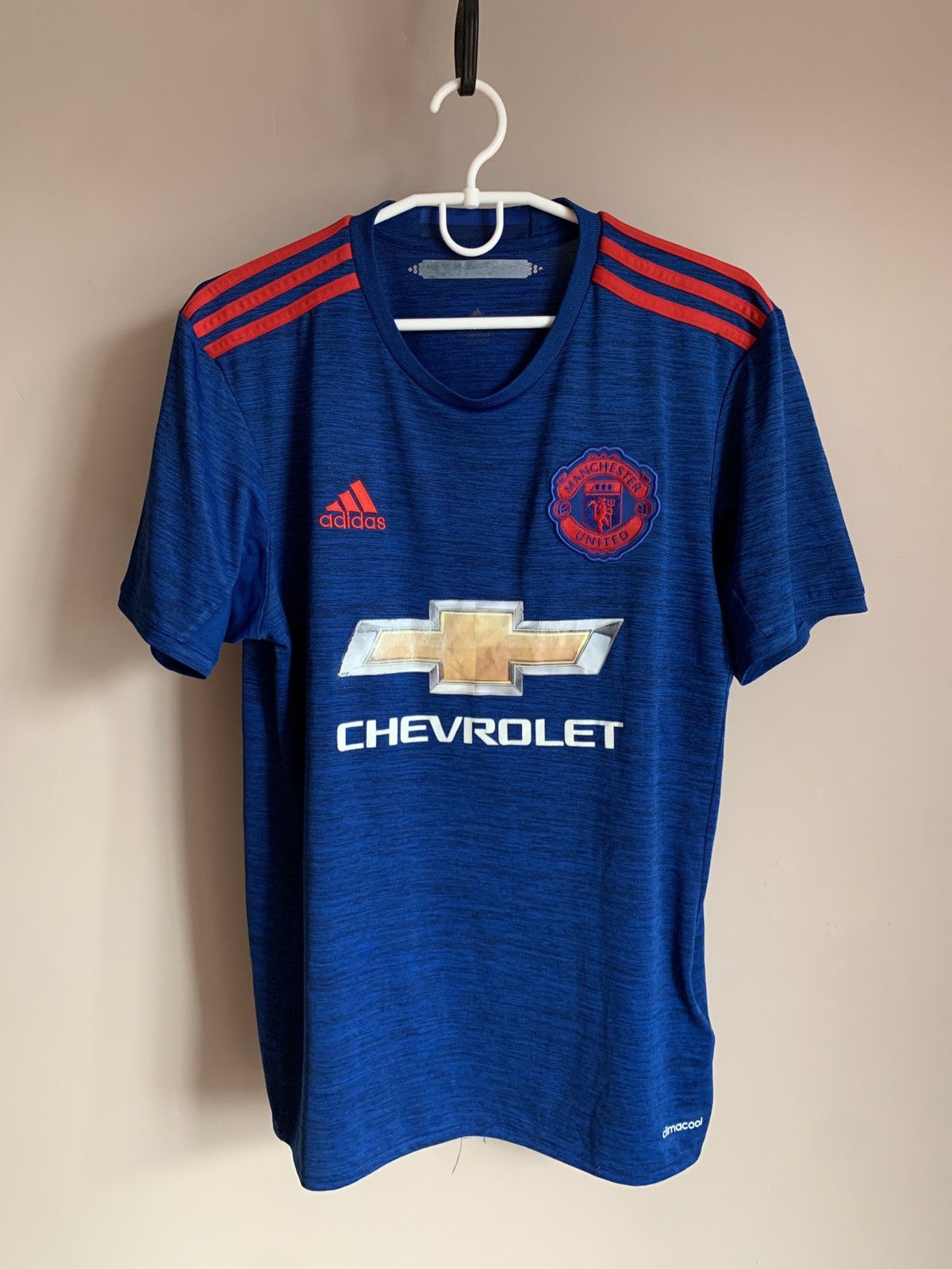 Adidas Manchester United 2015 Away Football Shirt Adidas Soccer Size US S / EU 44-46 / 1 - 1 Thumbnail