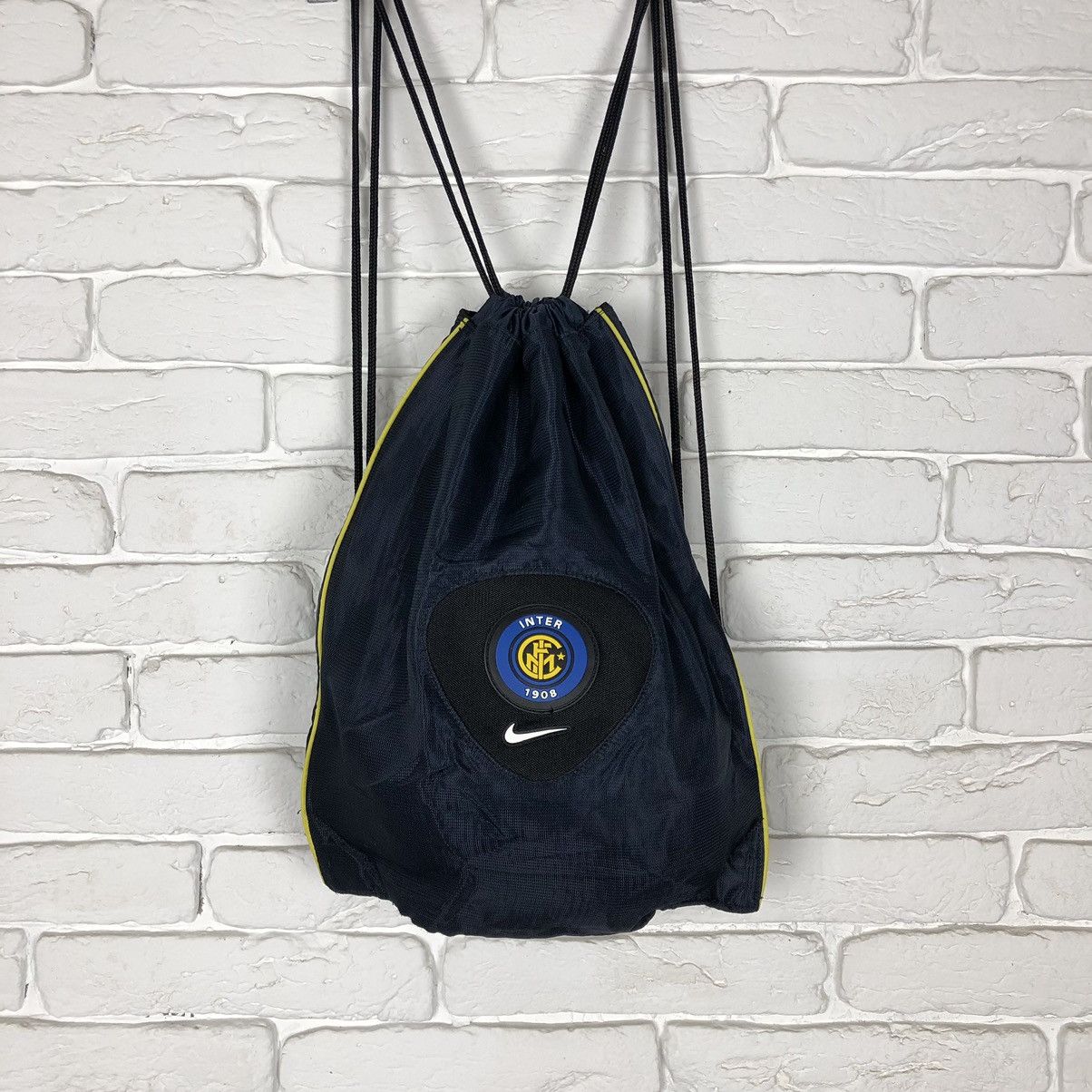 Nike Nike Inter vintage drawstring soccer string bag backpack Size ONE SIZE - 1 Thumbnail