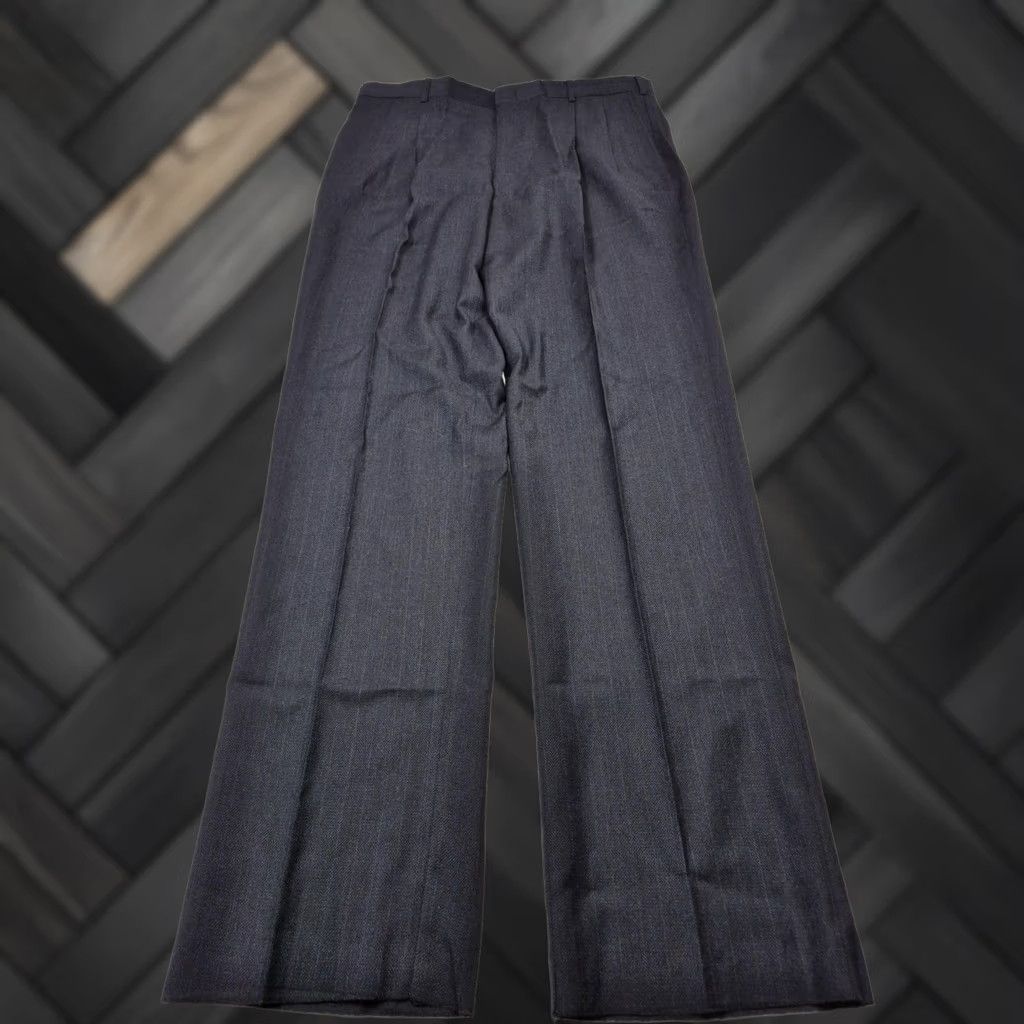 Vintage VTG John Alexander Dress Pants Mens 38x36 Blue Wool Pleated Straight Unhemmed Size US 38 / EU 54 - 1 Thumbnail