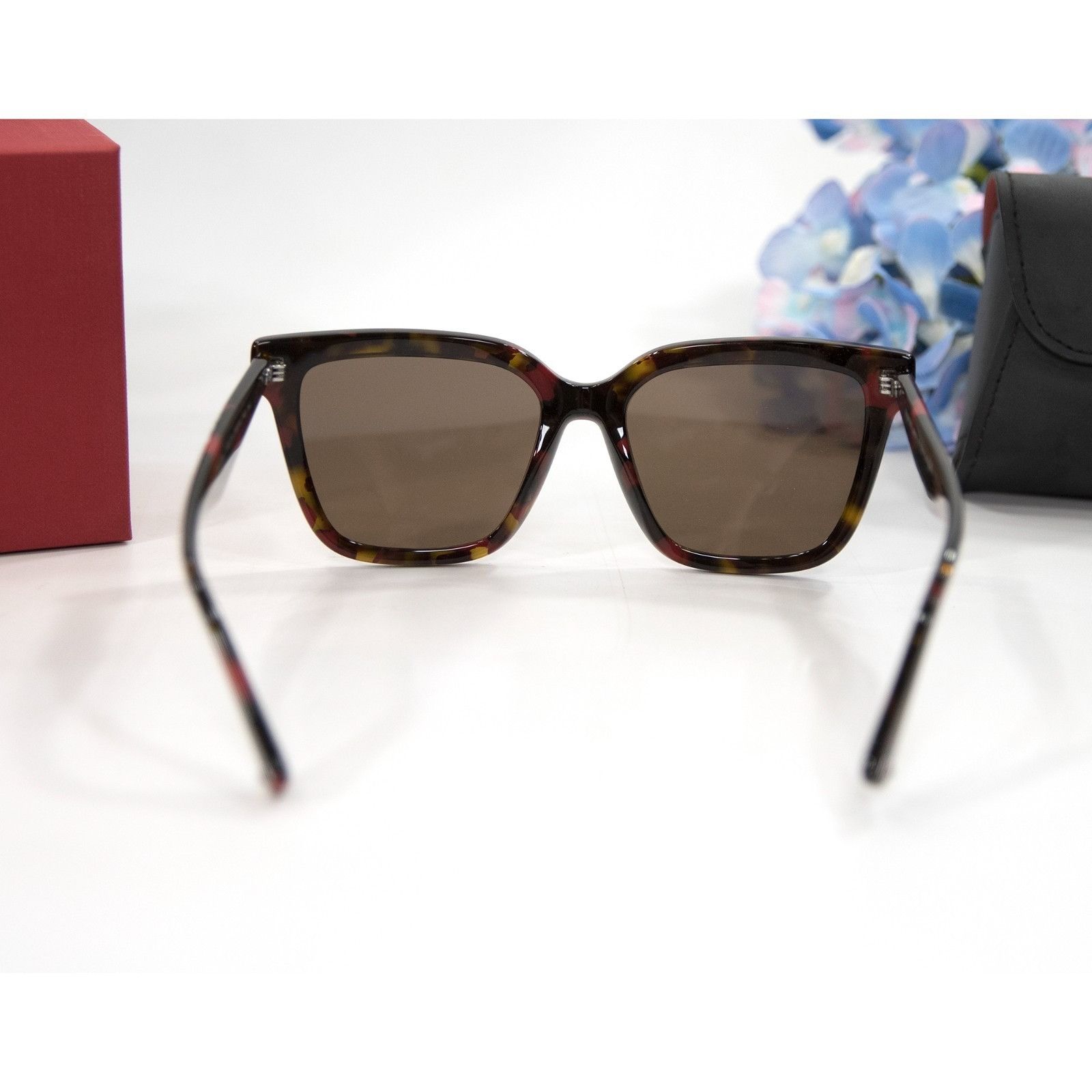 Valentino Valentino VA4084 Red Tortoise VLTN Logo Sunglasses NWT Case Size ONE SIZE - 7 Thumbnail