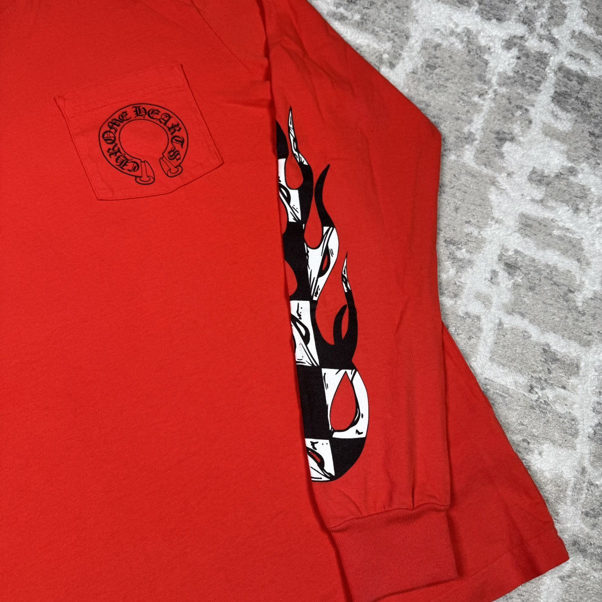Chrome Hearts Matty boy chomper sleeve flames long sleeve tee shirt Size US L / EU 52-54 / 3 - 12 Thumbnail