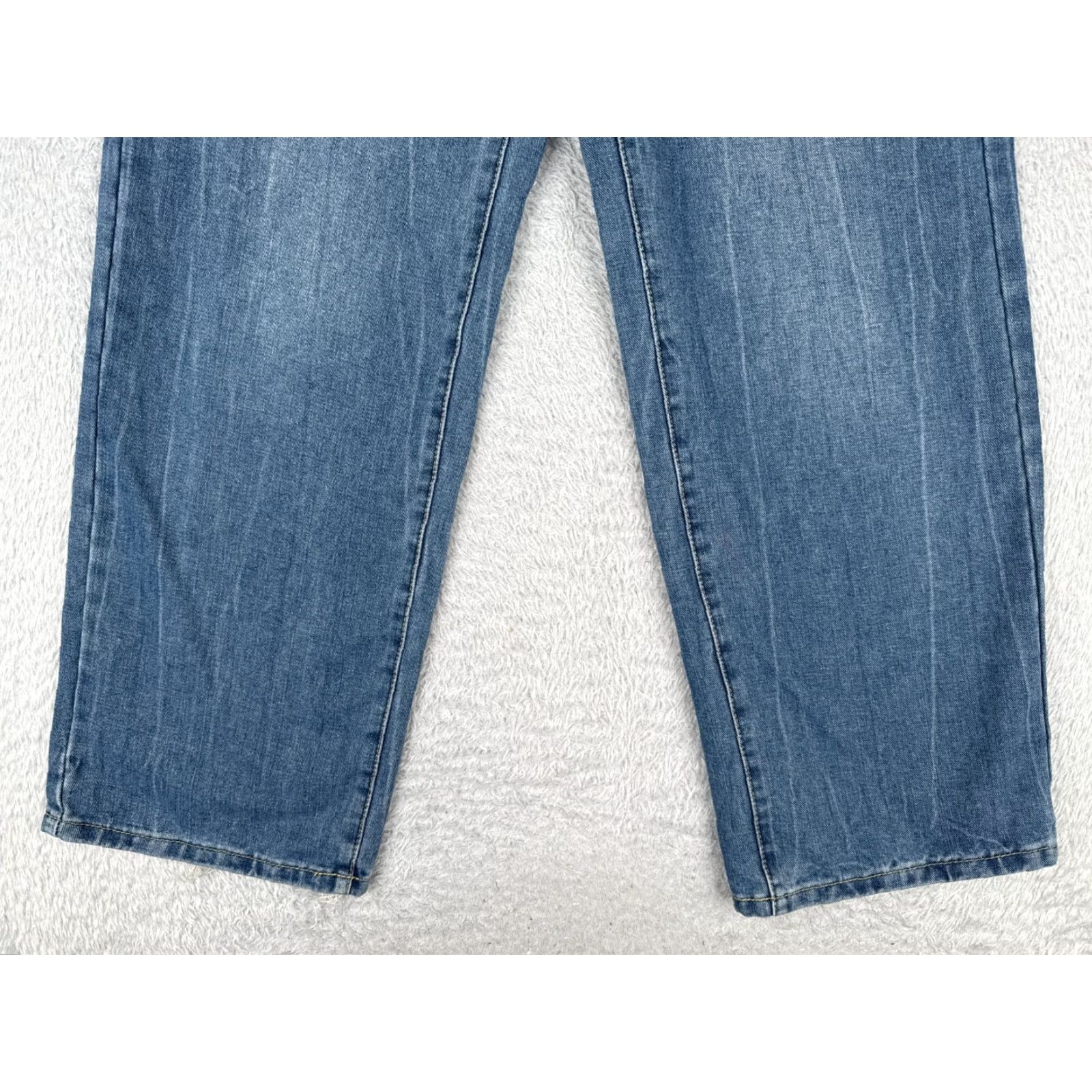 Madewell Madewell Jeans Women Large Blue Denim Wide-Leg High Rise 24x29 5-Pocket Regular Cotton Blend Size 36" / US 14 / IT 50 - 3 Thumbnail