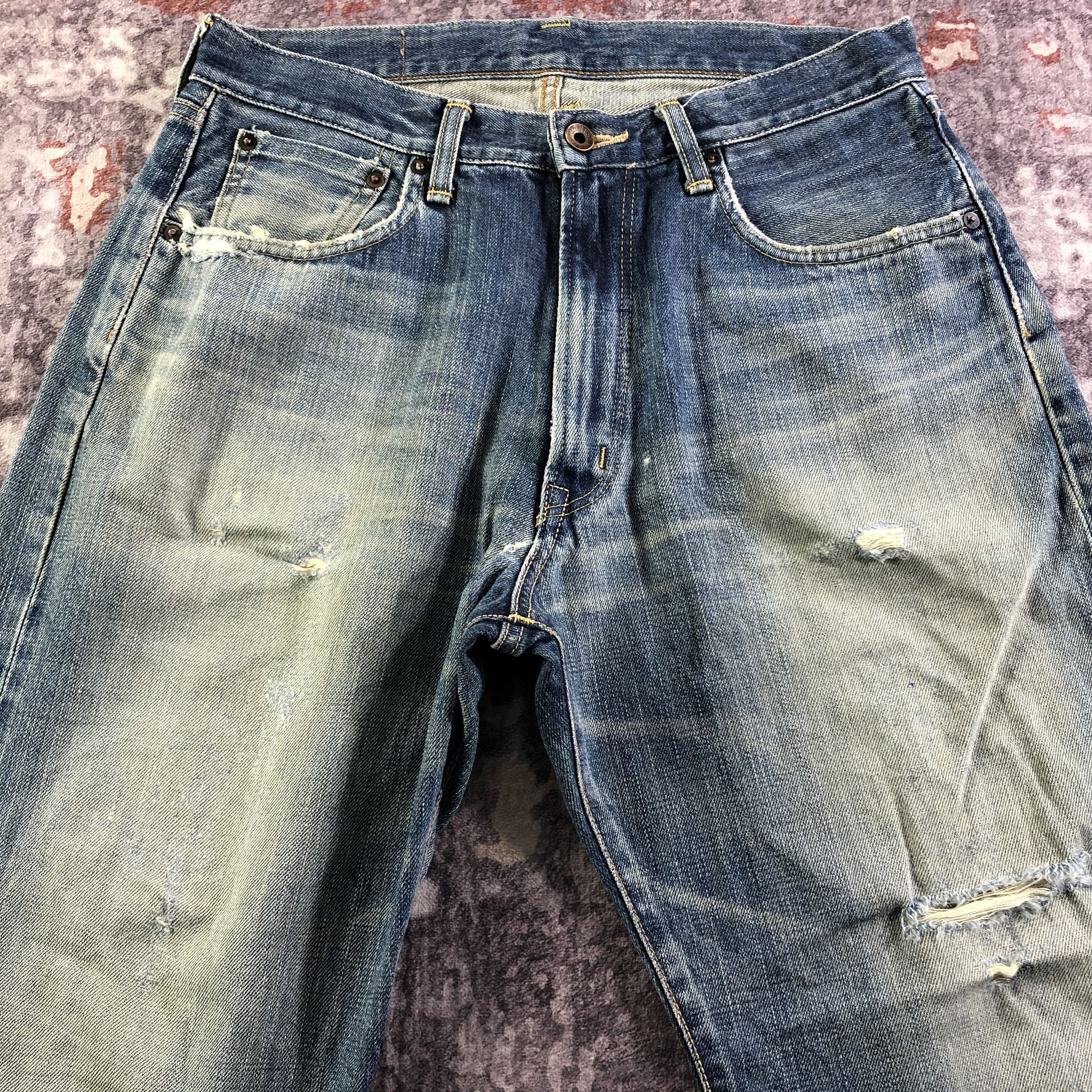 Edwin Vintage Blue Wash Edwin 505 Selvedge Jeans-JM3665 Size US 32 / EU 48 - 3 Thumbnail