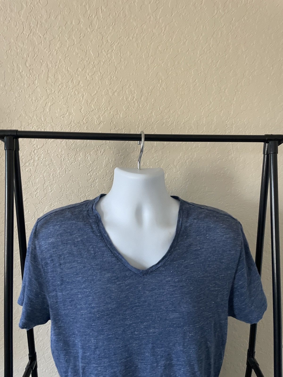 Vince Linen V neck Tee Size US M / EU 48-50 / 2 - 2 Thumbnail