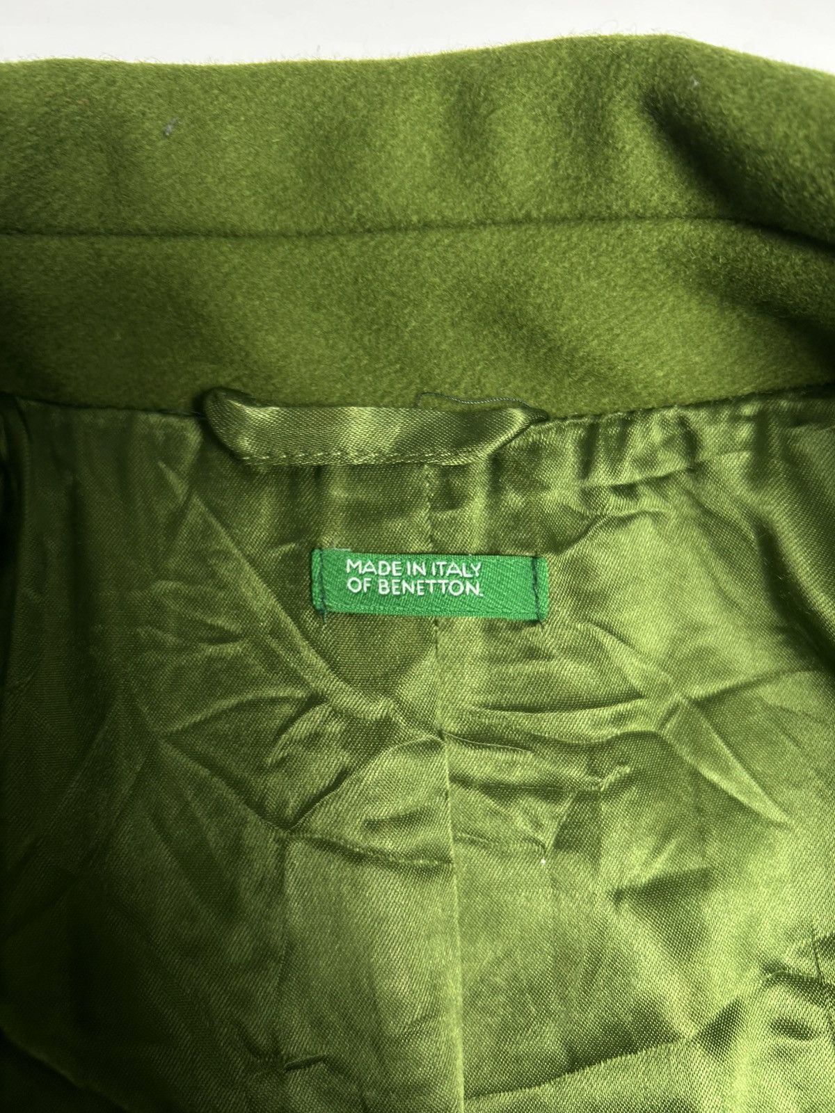 Benetton × Designer MADE IN ITALY OF BENETTON WOOL TRENCH COAT Size M / US 6-8 / IT 42-44 - 6 Thumbnail