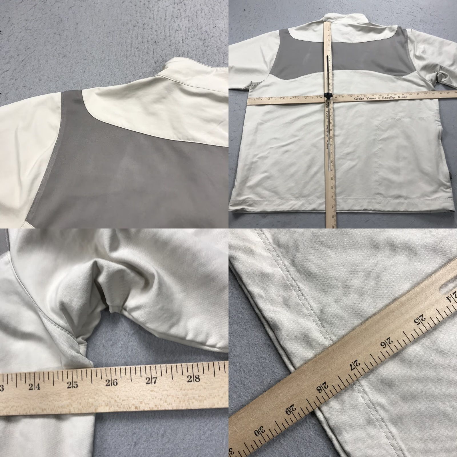 Nike Nike Golf Jacket Mens XL Beige 1/4 Zip Windshirt Logo Sports Basic Jacket Size US XL / EU 56 / 4 - 8 Thumbnail