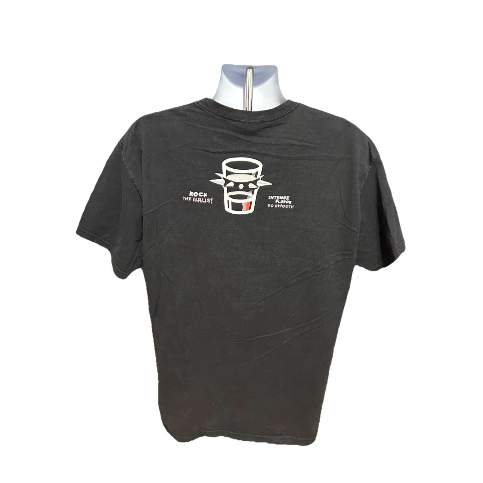Hanes VINTAGE Hanes Black Haus Rock The Haus Shirt Men XL Black Short Sleeve Crew Liquor Schnapps Size US XL / EU 56 / 4 - 2 Thumbnail