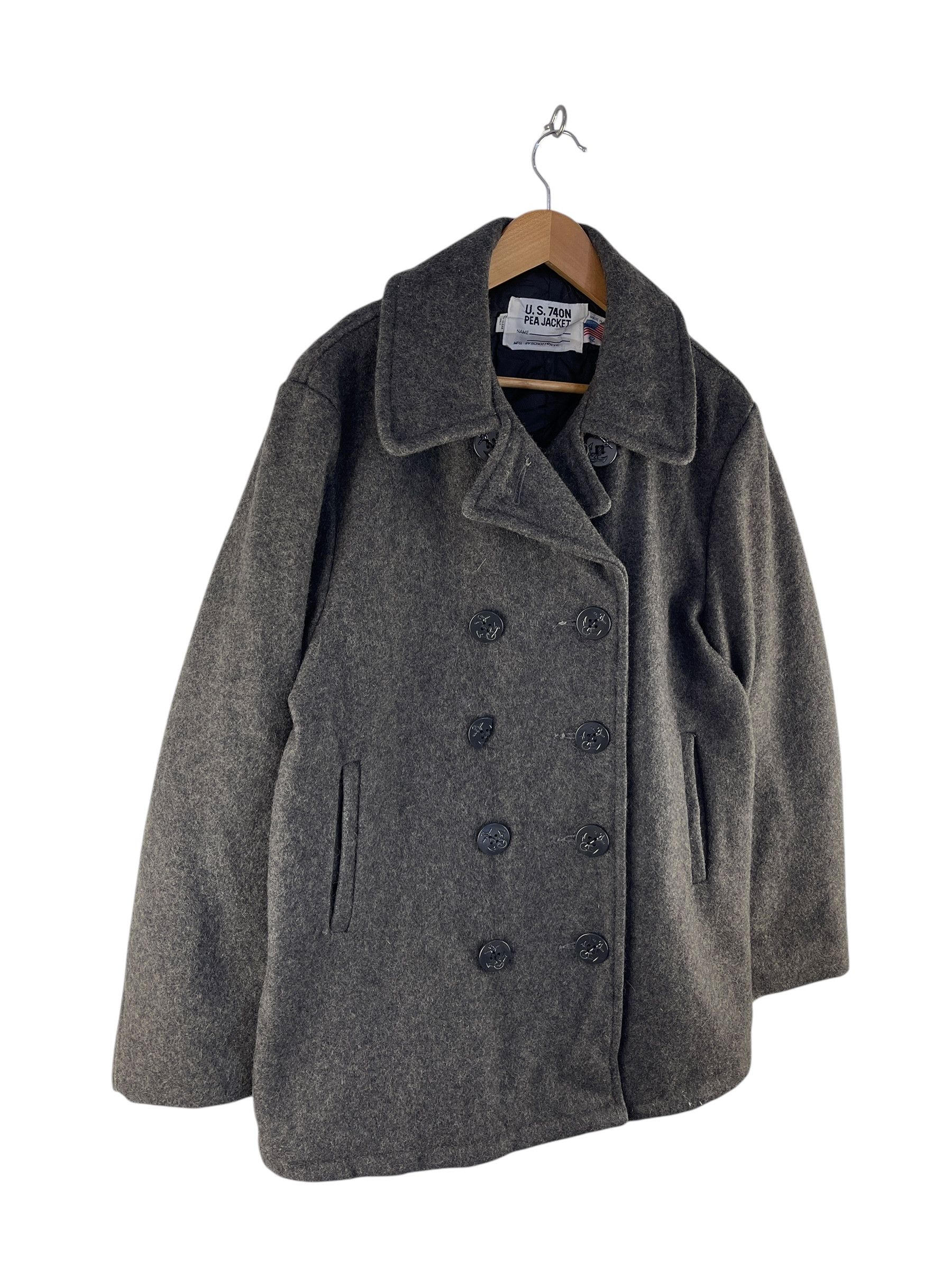 Schott Vintage U.S 740S SCHOTT Pea Jacket Size M / US 6-8 / IT 42-44 - 4 Thumbnail