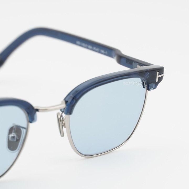 Tom Ford Tom Ford FT1119-D 90A Sunglasses Blue Browline Frame Size ONE SIZE - 7 Thumbnail