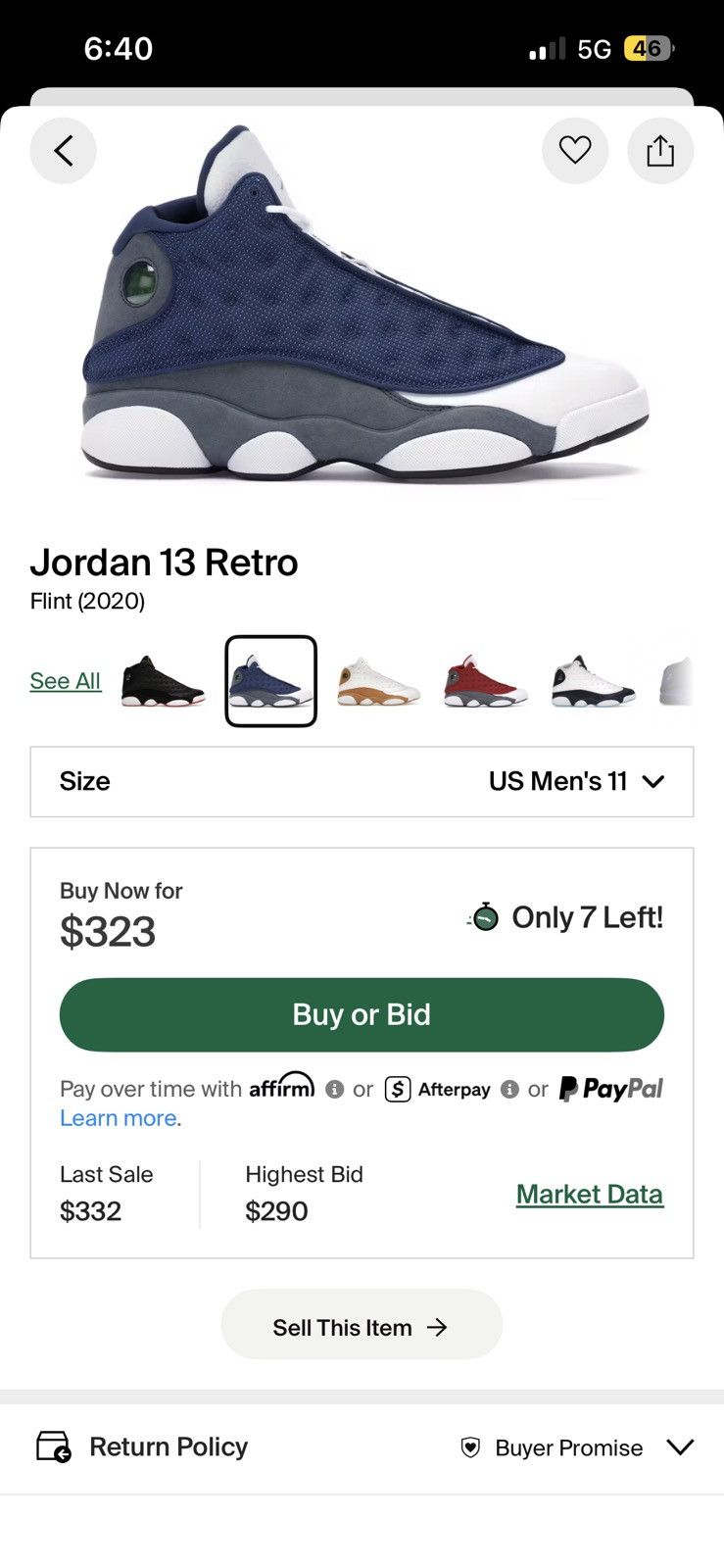 Jordan Brand Jordan 13 Flint (2020) Size US 11 / EU 44 - 9 Thumbnail