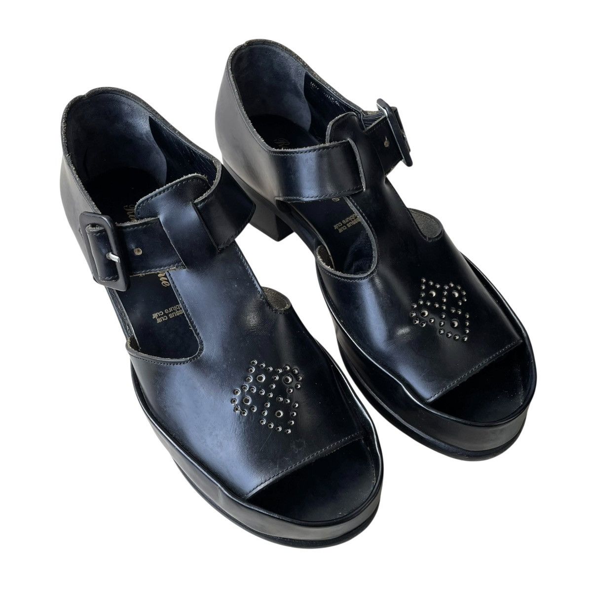 Robert Clergerie Robert Clergerie Paris Solid Leather WMN Luxury Sandals Size US 7 / IT 37 - 1 Thumbnail