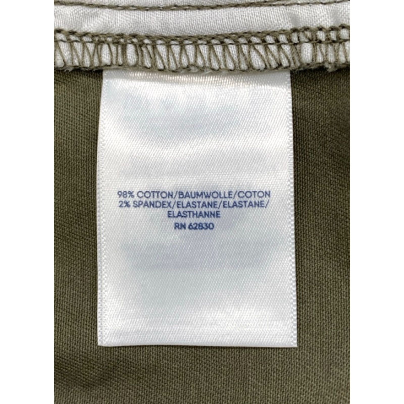 Lands' End VINTAGE Lands' End Shorts Womens 24W Olive Regular Chino Waist 43" Inseam 7.5" Cotton Spandex Stretch Flat Front Slash Pocket 5135 NWT Size 28" / US 6 / IT 42 - 7 Thumbnail