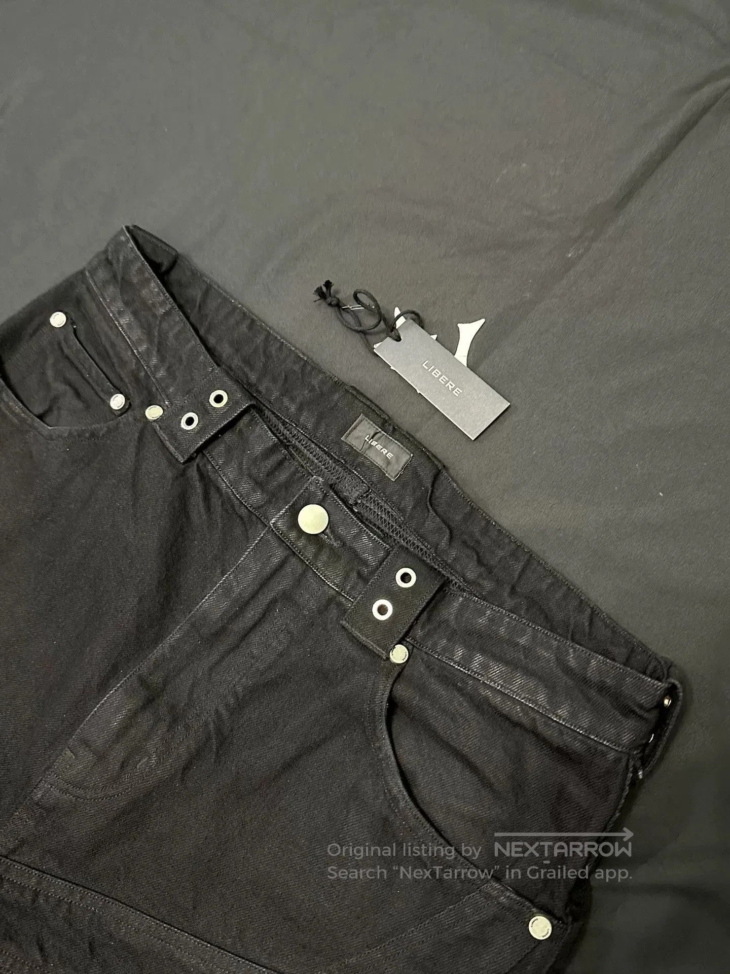 Libero Libere Black Motorcycle Jeans. Size US 34 / EU 50 - 6 Thumbnail
