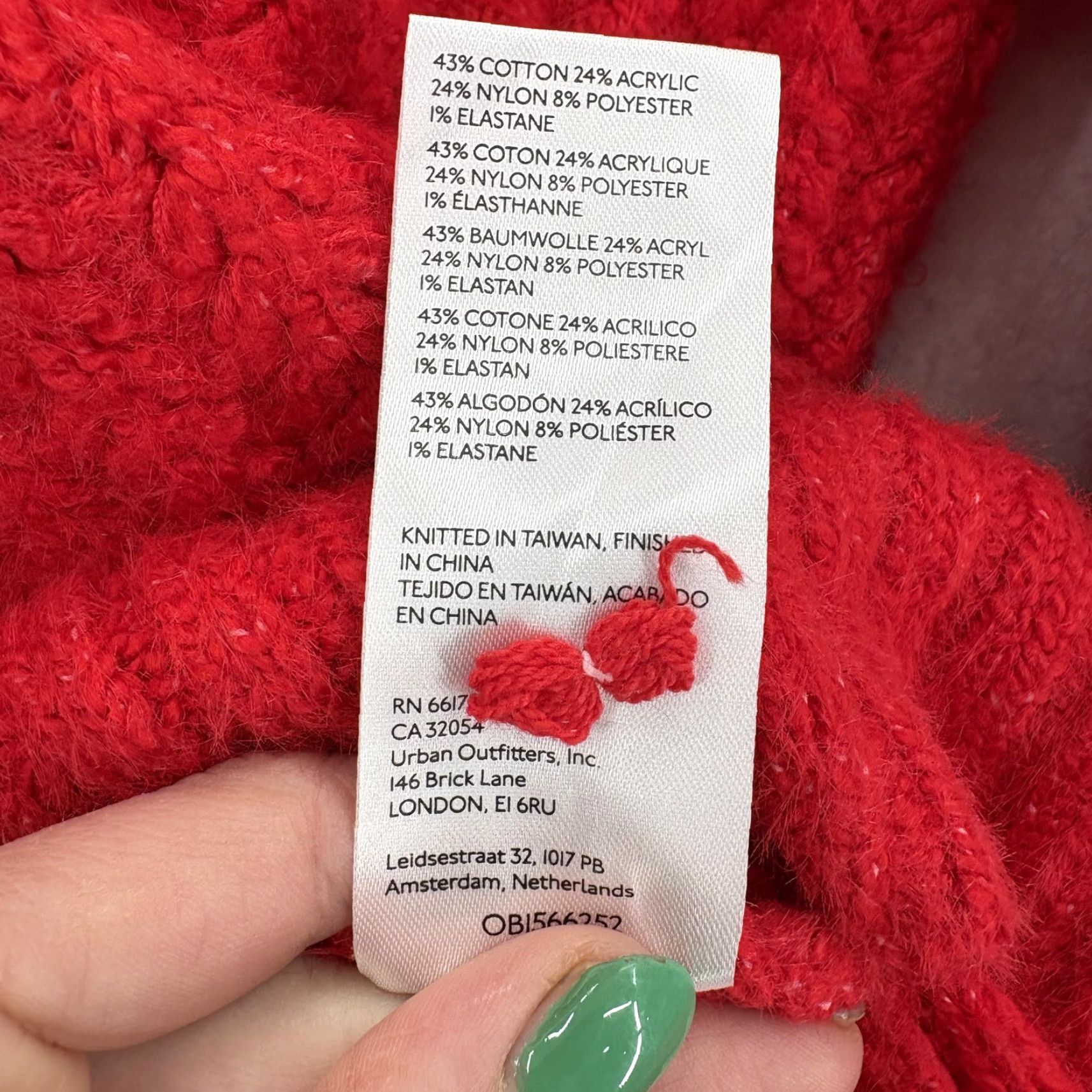 Vintage Maeve Red Cowl Neck Sweater Womens Medium Chunky Knit Pullover Knitwear Winter Casual Ladies, 90s (not applicable) Size M / US 6-8 / IT 42-44 - 6 Thumbnail