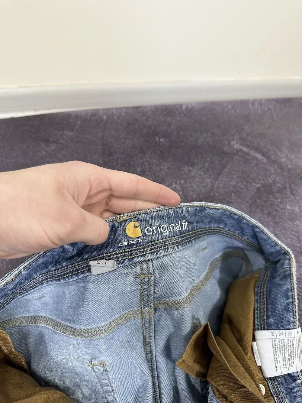 Carhartt Vintage Cahrartt USA Bootcut Light Blue Hype Flared Jeans Size 32" / US 10 / IT 46 - 17 Thumbnail