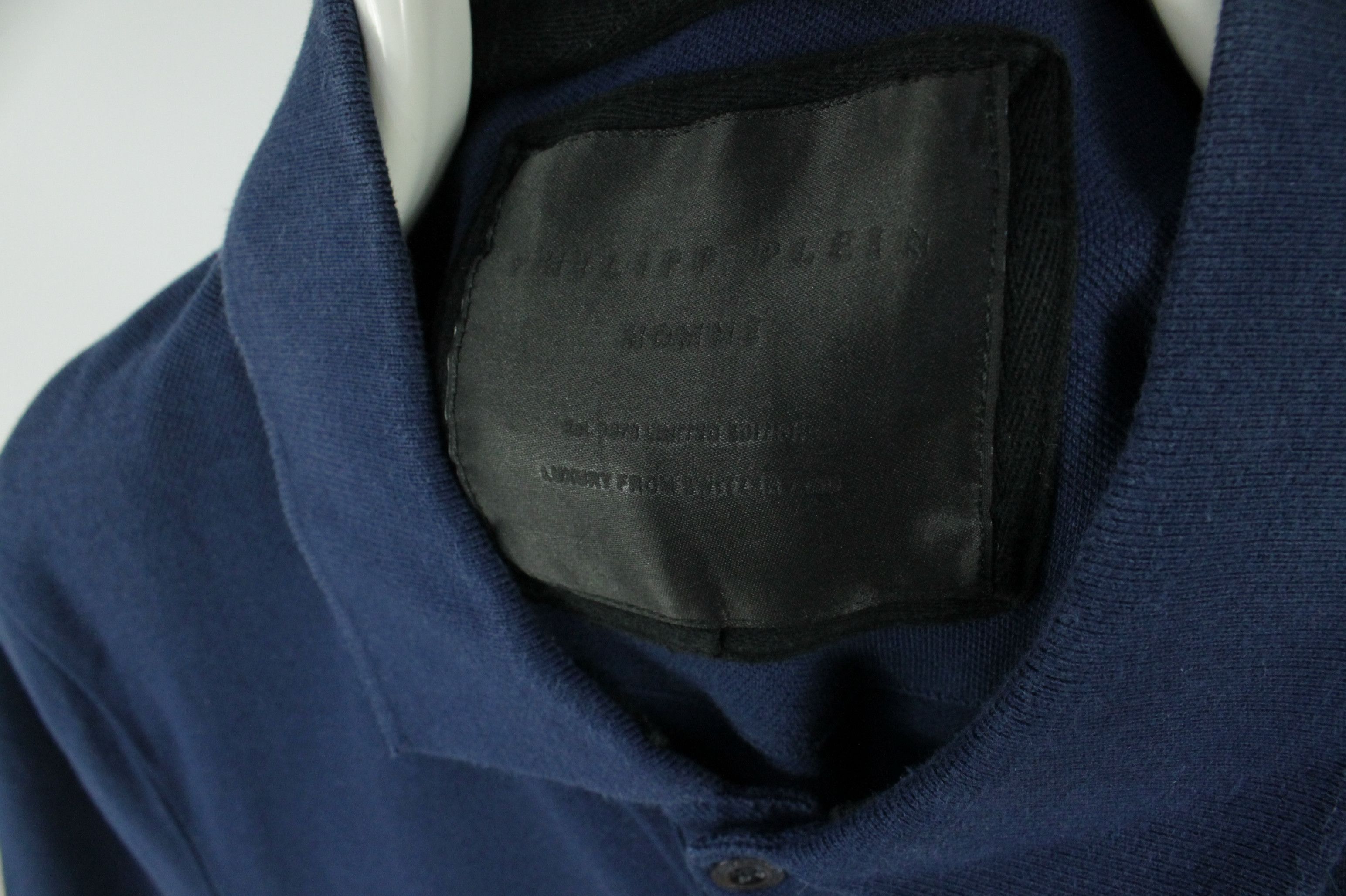 Philipp Plein SS15 Philipp Plein James Dean Slim Fit Navy Polo Shirt Size US XL / EU 56 / 4 - 5 Thumbnail
