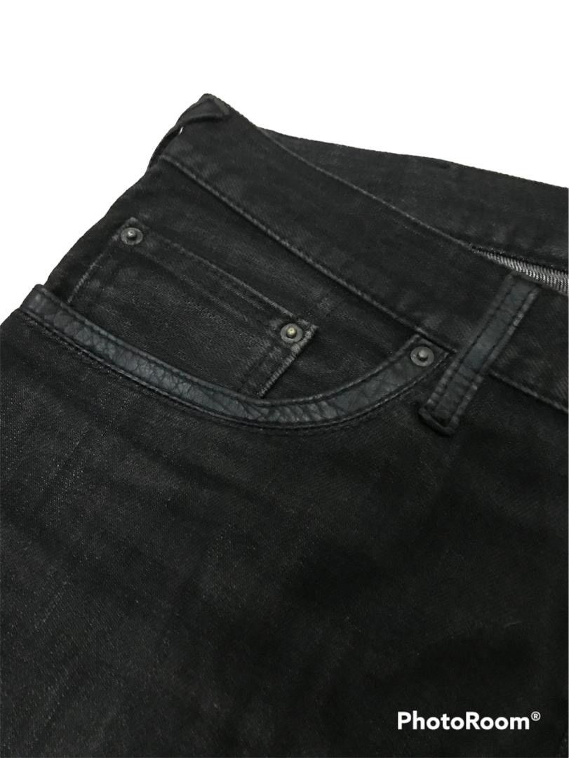 Isamu Katayama Backlash 💥Avant-Garde Boycott Super Black Denim Size US 31 - 5 Thumbnail
