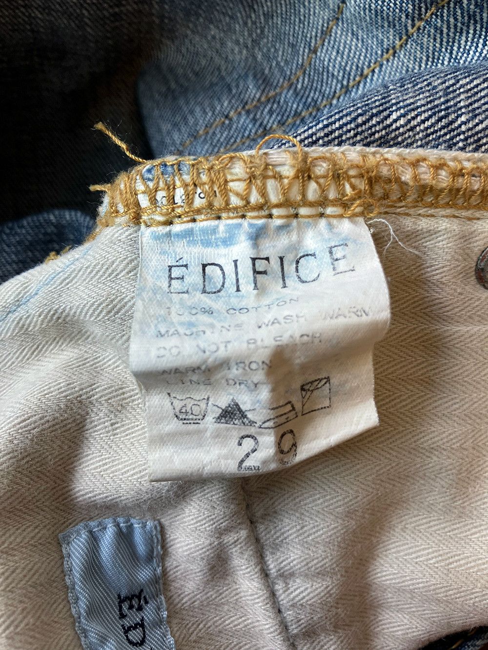 Edifice Japan EDIFICE W30 x L31 Japanese selvedge jeans Size US 30 / EU 46 - 9 Thumbnail