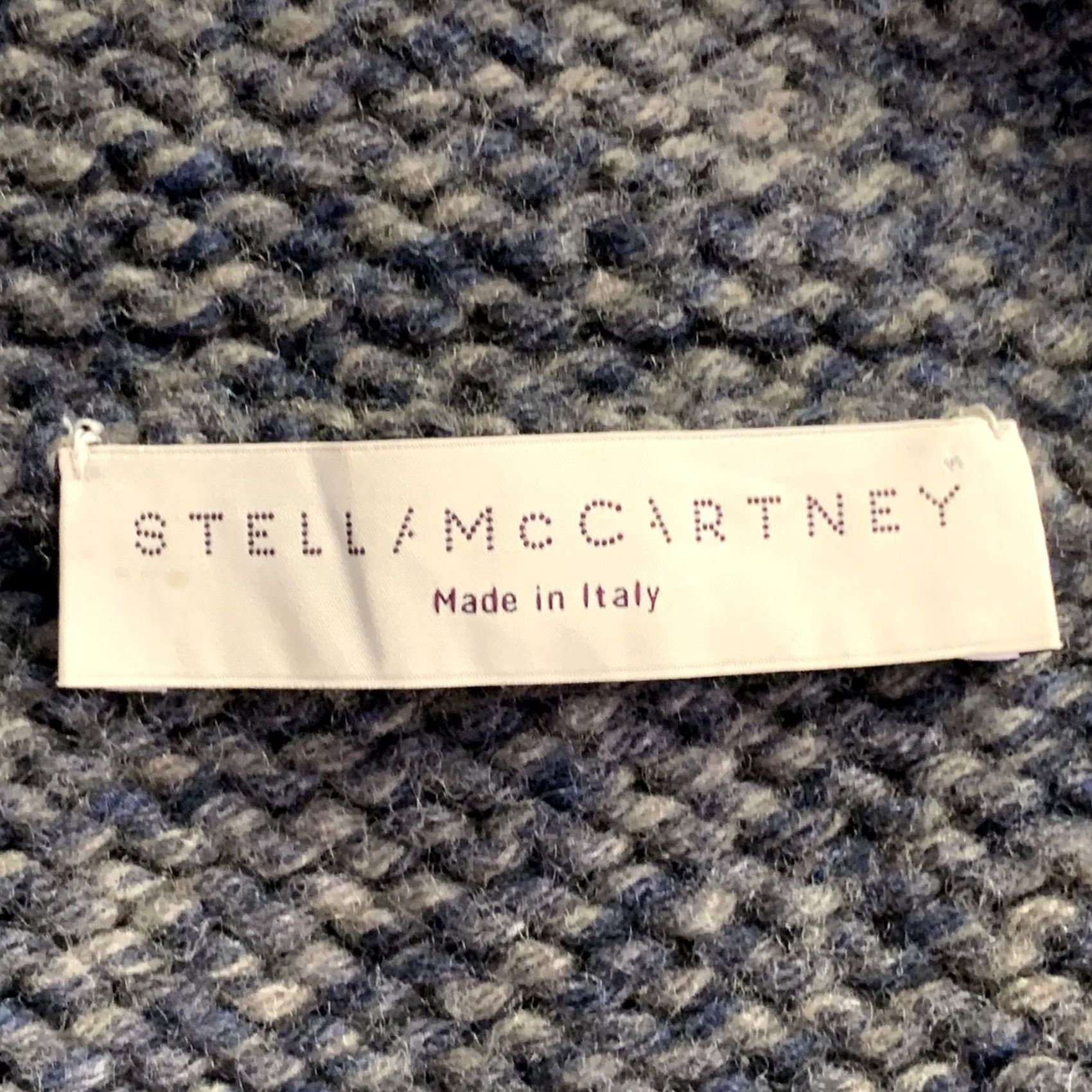 Stella McCartney STELLA McCARTNEY Knit Coat Wool Cashmere Grey Navy Melange L Size L / US 10 / IT 46 - 5 Thumbnail