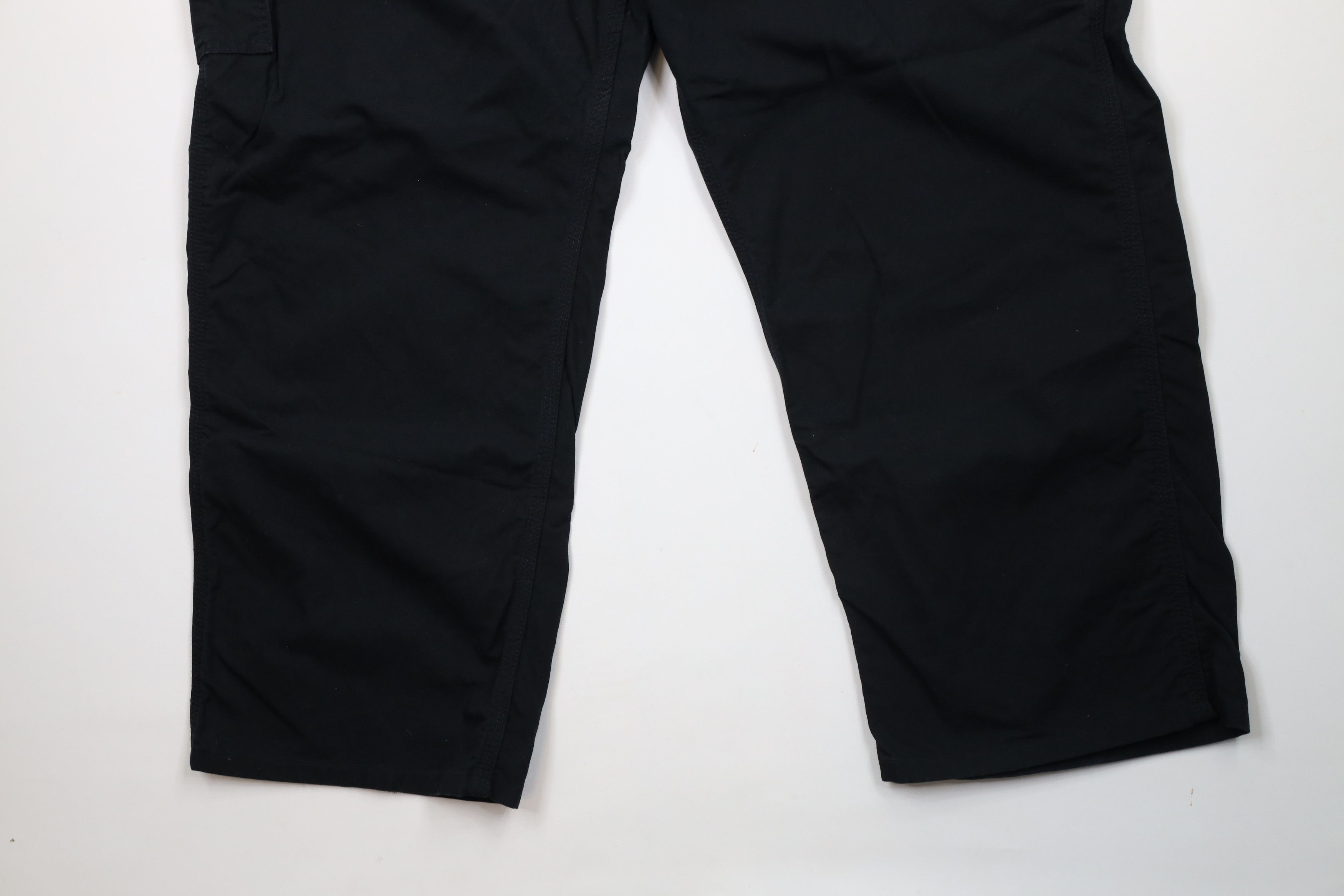 Carhartt × Vintage Vintage Y2K Carhartt Canvas Wide Leg Dungaree Pants Black Size US 44 / EU 60 - 4 Thumbnail