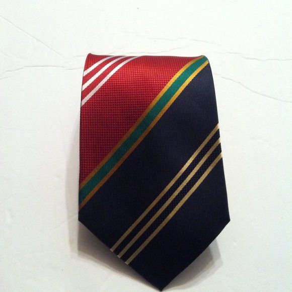 STEFANEL MEN'S 100%SILK TIE MADE IN ITALY WIDTH: 3 3/4